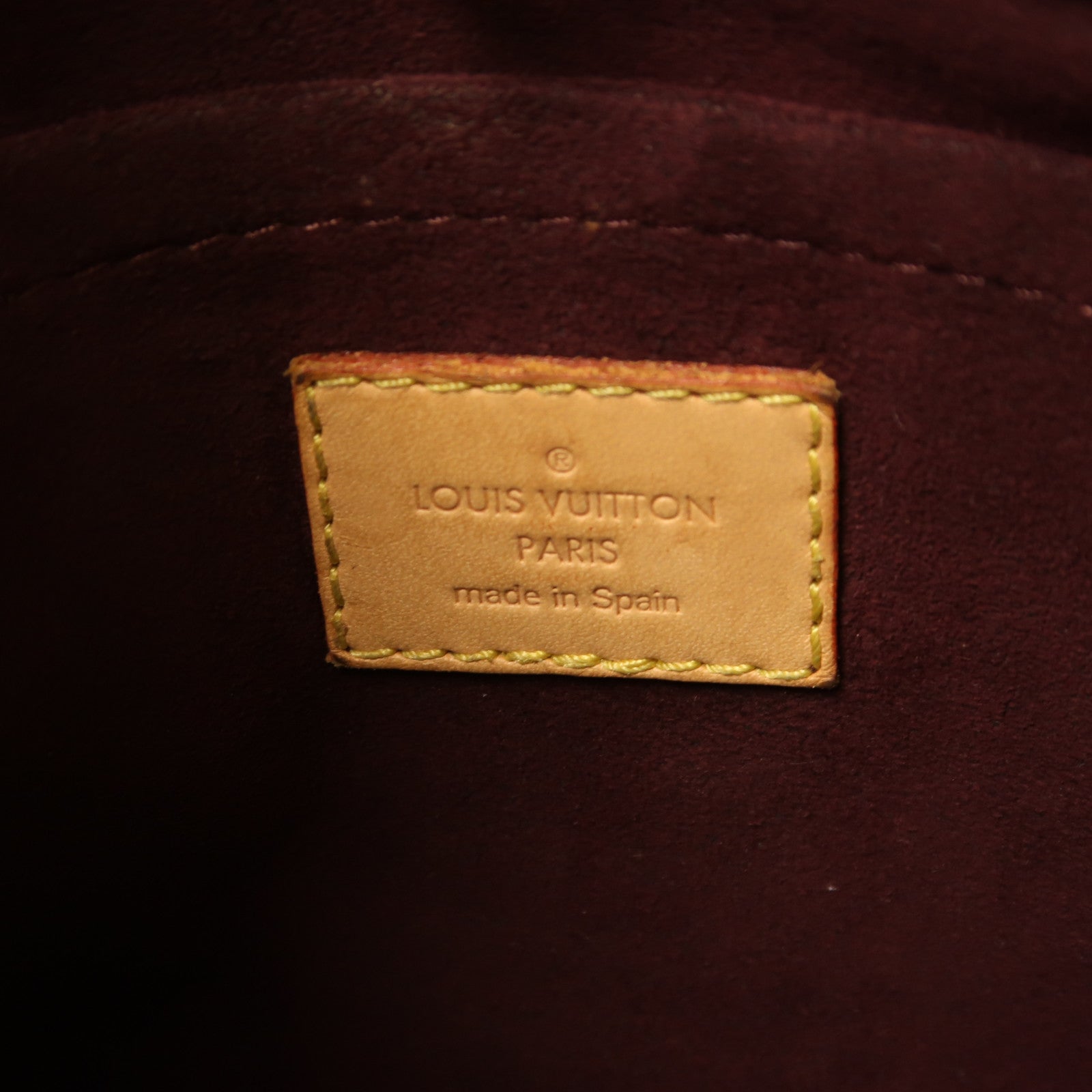 LOUIS VUITTON Monogram Montaigne BB金扣手挽肩背兩用袋棕色