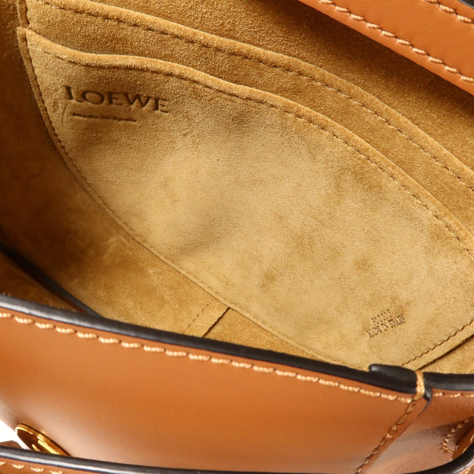 LOEWE 牛皮皮革Mini Gate肩背袋
