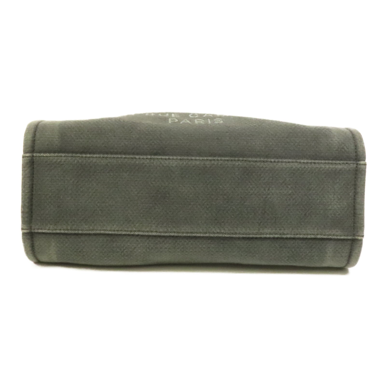 CHANEL 帆布Deauville銀扣鏈帶肩背袋