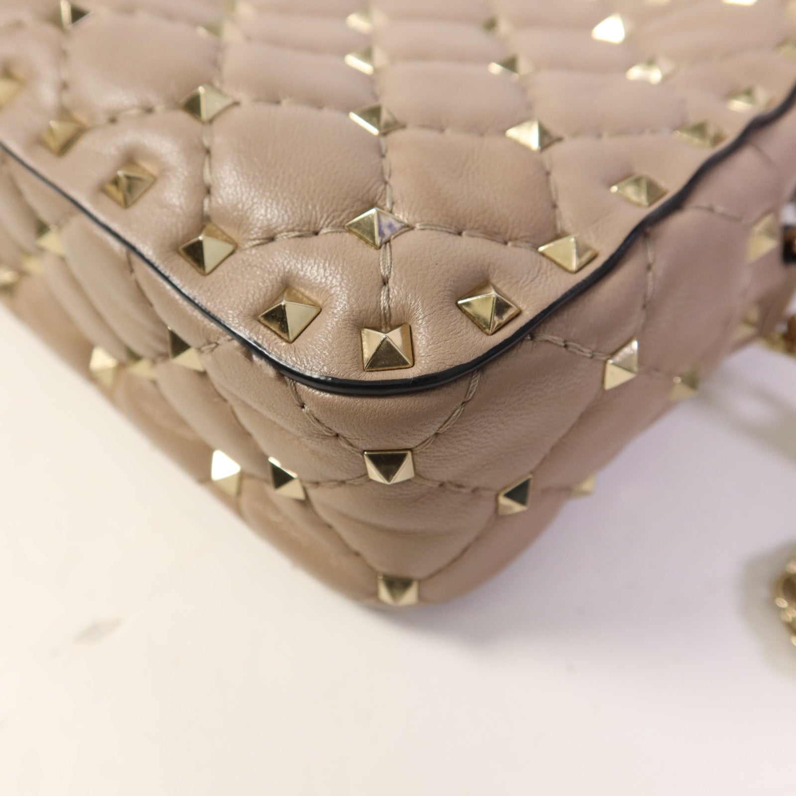 Valentino 牛皮皮革Shoulder Bag金扣肩背袋