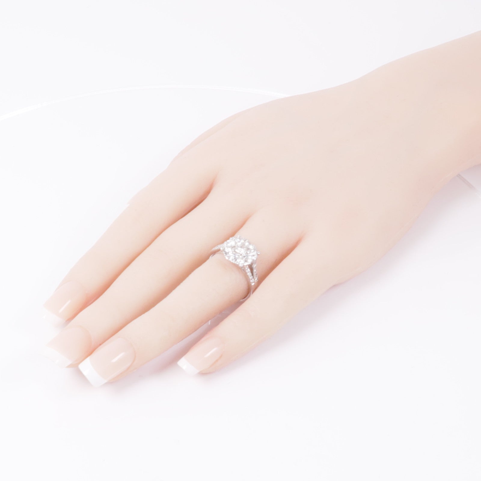 JEWELRY 【激減優惠】18K白金Diamond Ring鑽石戒指US#7.25