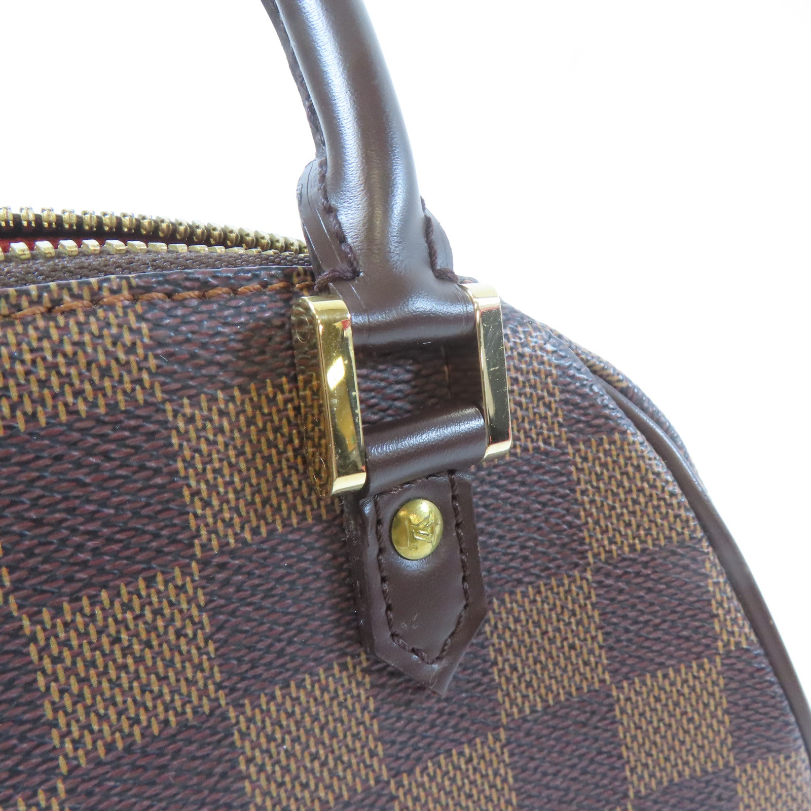 LOUIS VUITTON 【激減優惠】Damier Rivera Mini金扣手挽袋啡色