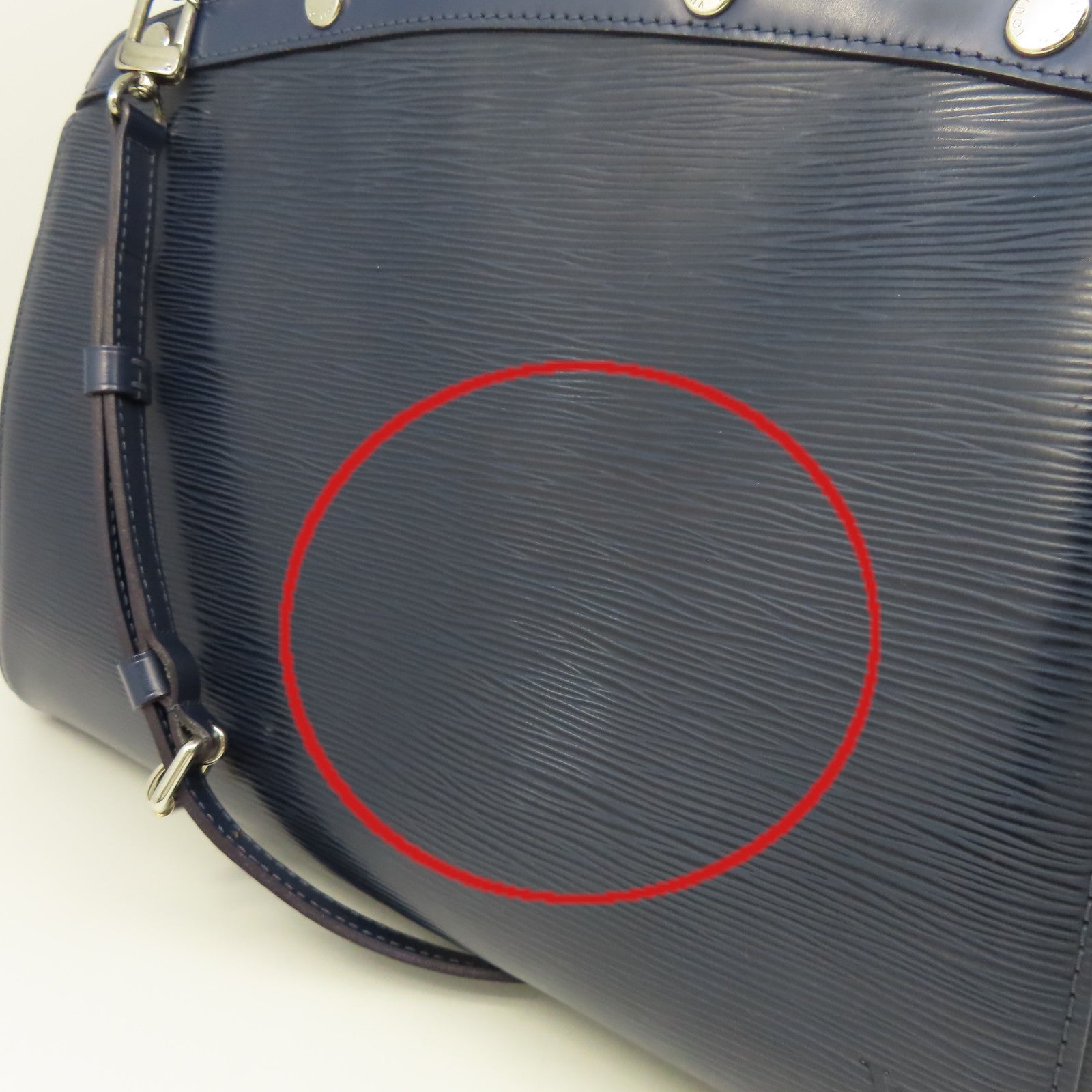 LOUIS VUITTON 【清倉大減價】Epi Brea MM 2Way Shoulder Bfa銀扣手挽肩背兩用袋寶藍色