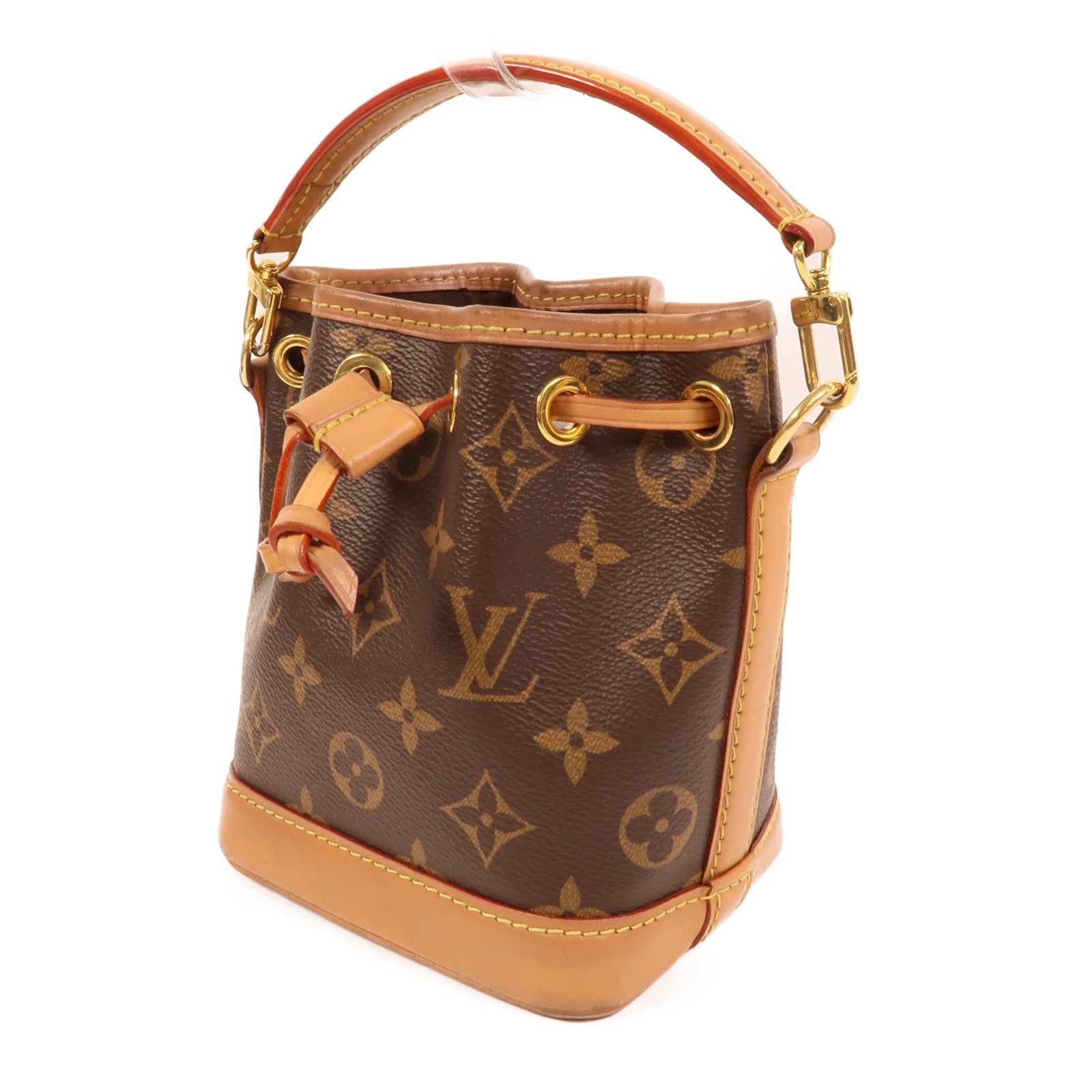 LOUIS VUITTON Monogram Nano Noe金扣手挽肩背兩用袋