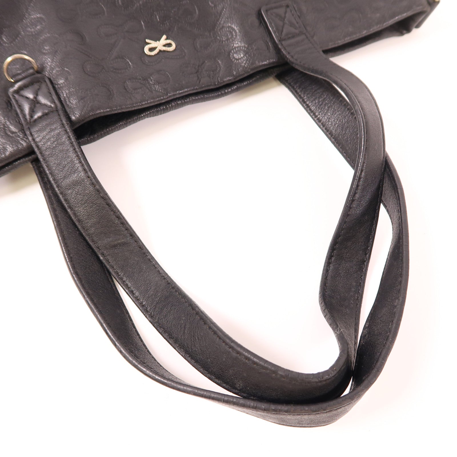 ANYA HINDMARCH 牛皮皮革Hand Bag金扣手挽袋
