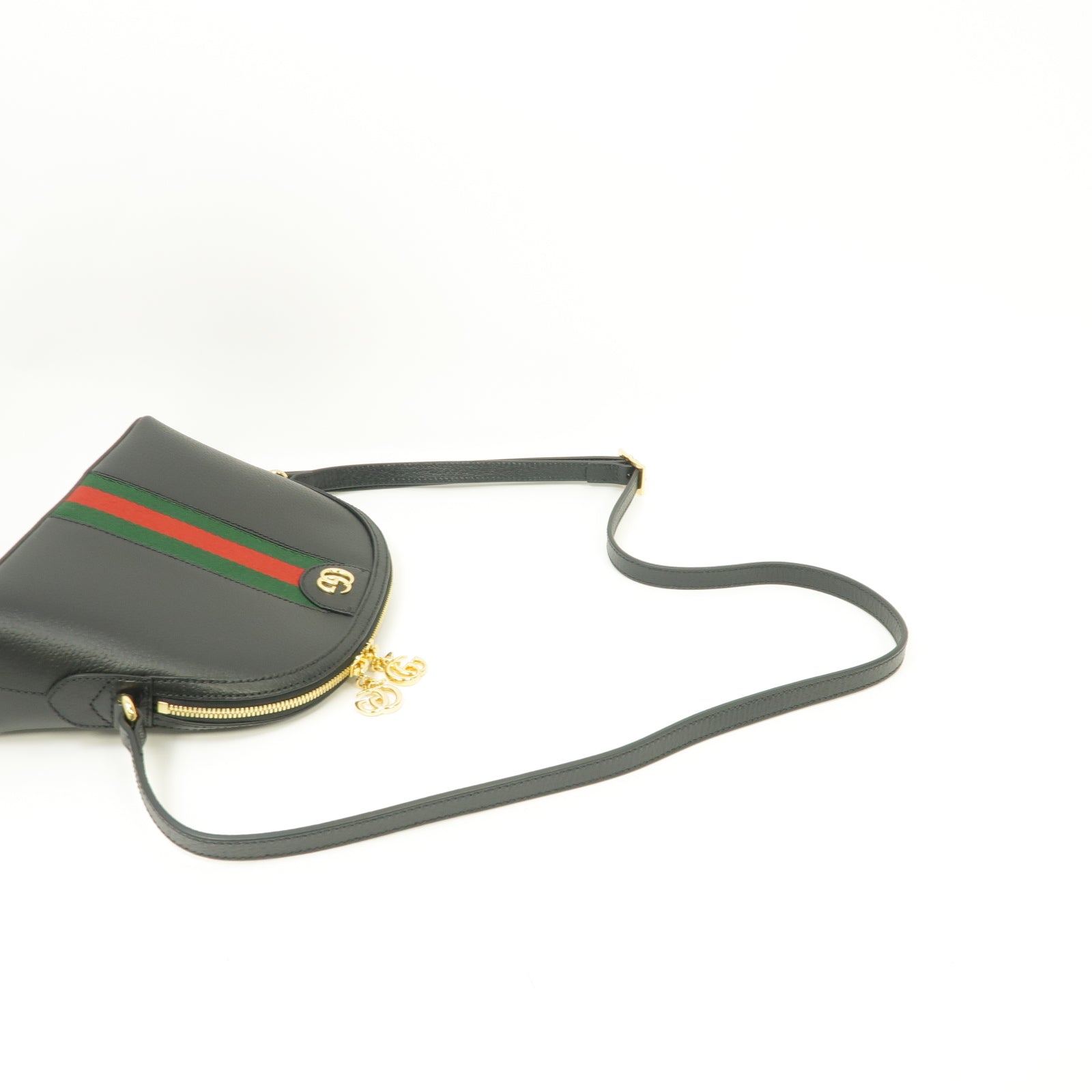 GUCCI 牛皮皮革Shoulder Bag金扣肩背袋黑色