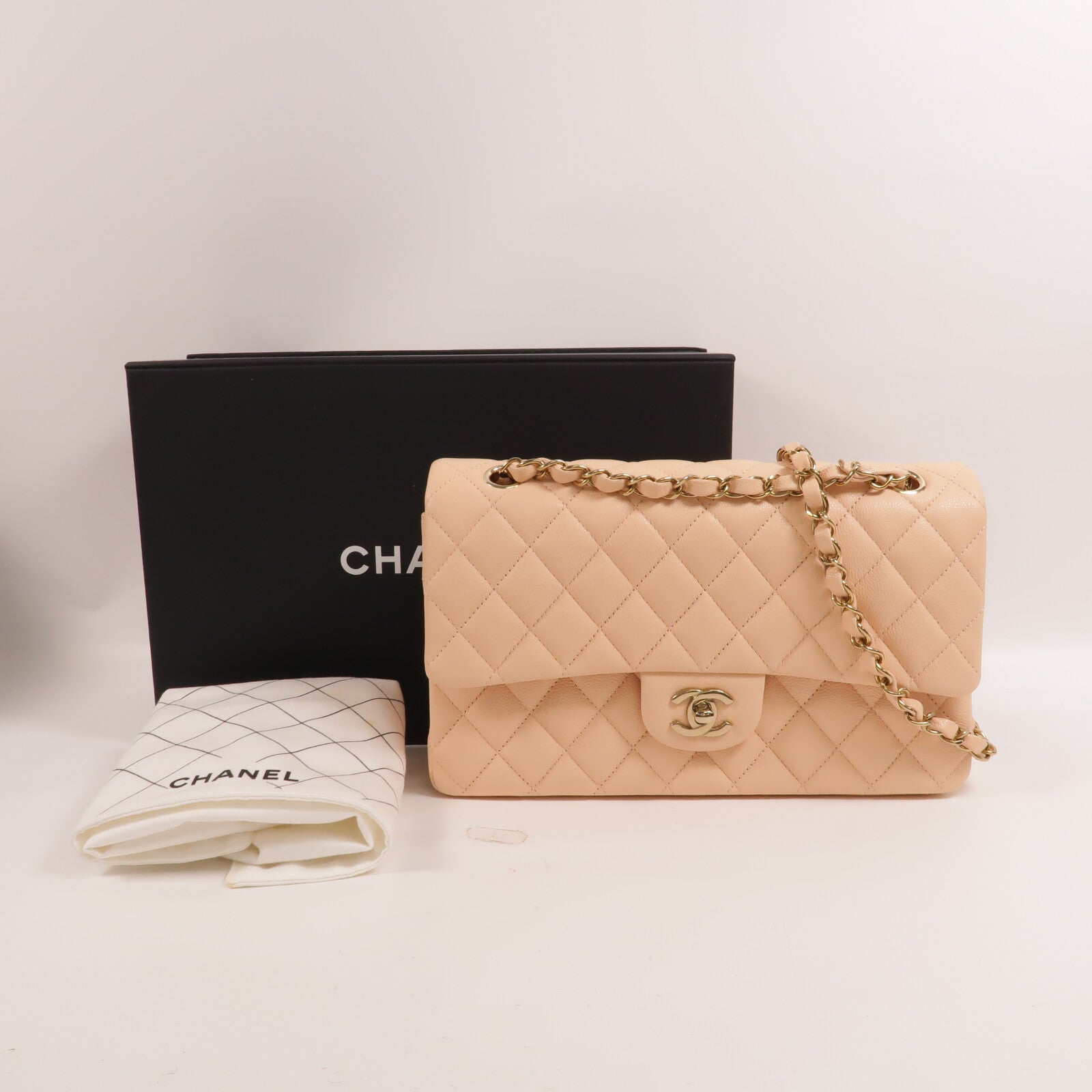 CHANEL 牛皮皮革Classic 25鏈帶肩背袋