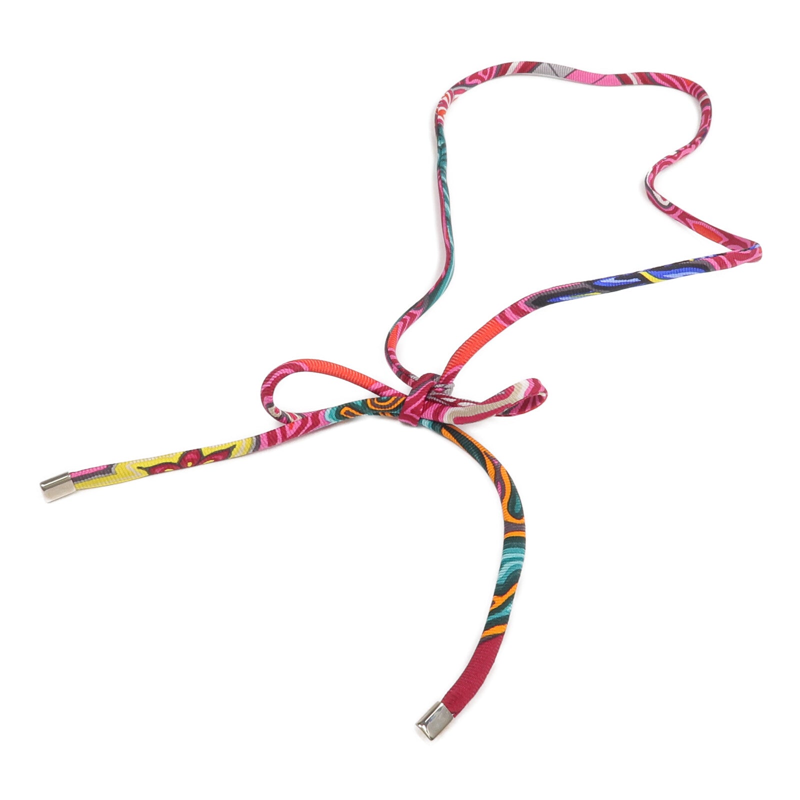 HERMES 【激減優惠】絲質Necklace/Bracelet銀扣項鍊/手帶