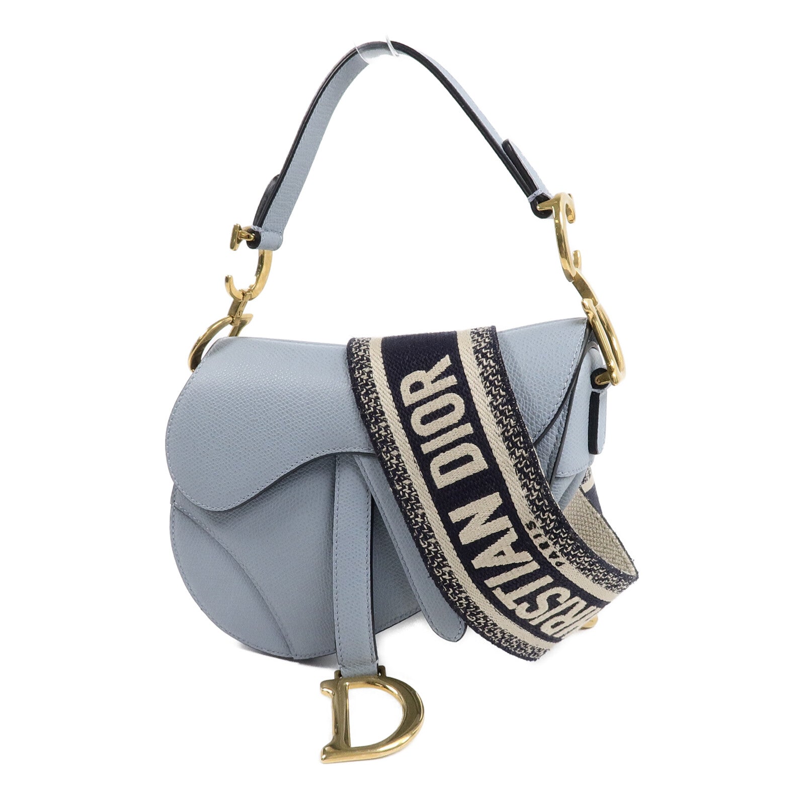 Dior 牛皮皮革Saddle Mini手挽肩背兩用袋