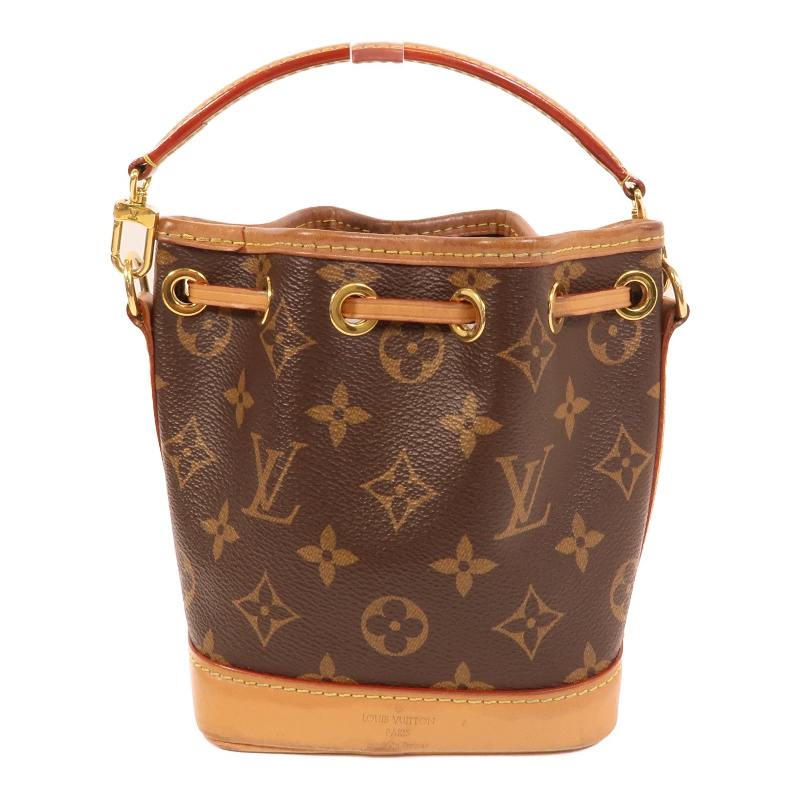 LOUIS VUITTON Monogram Nano Noe金扣手挽肩背兩用袋