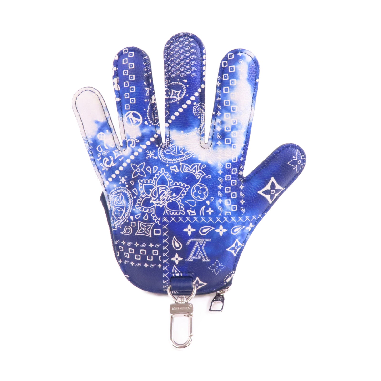 LOUIS VUITTON Monogram Bandana High 5 Band Coin Case銀扣零錢包