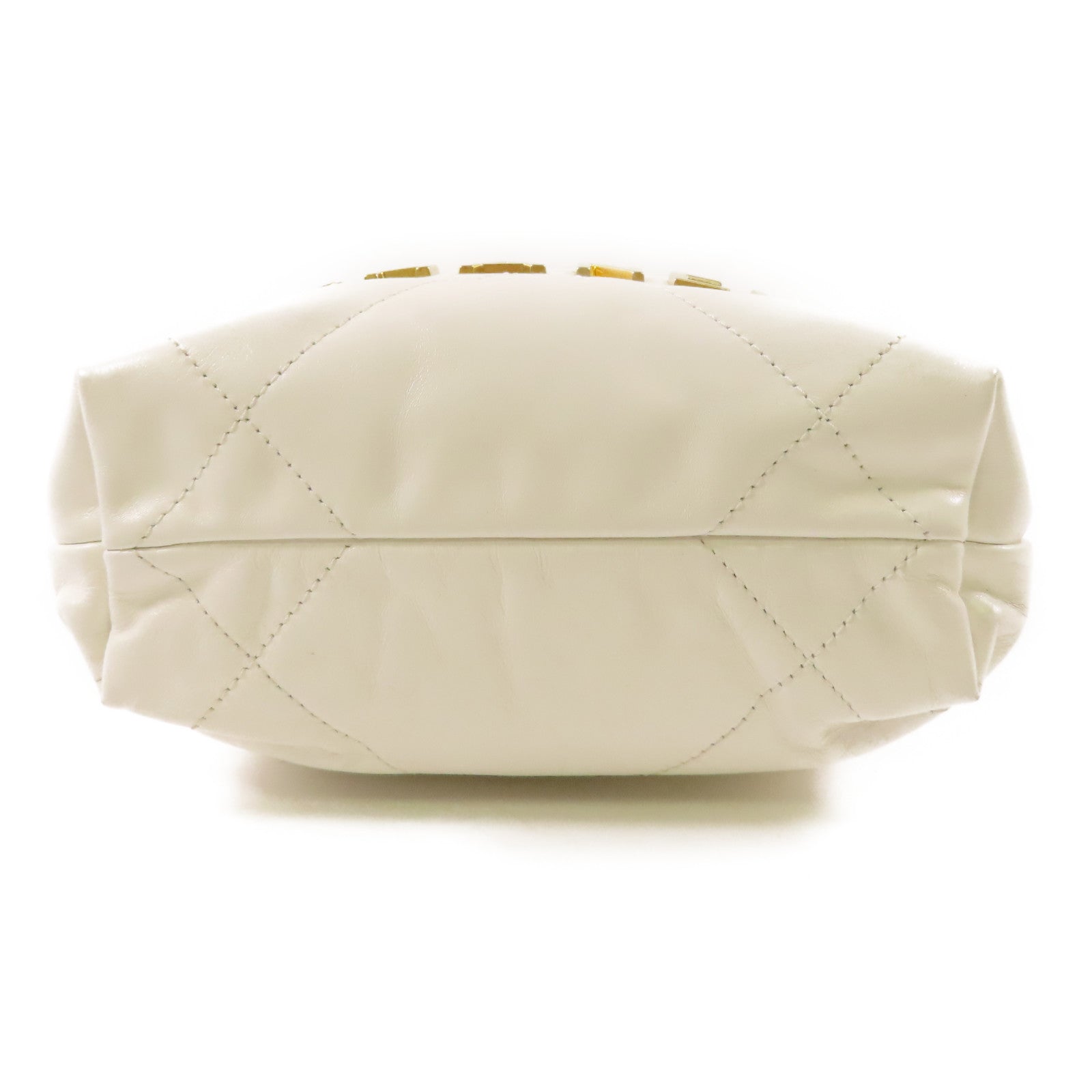 CHANEL 牛皮皮革Mini 22金扣鏈帶肩背袋