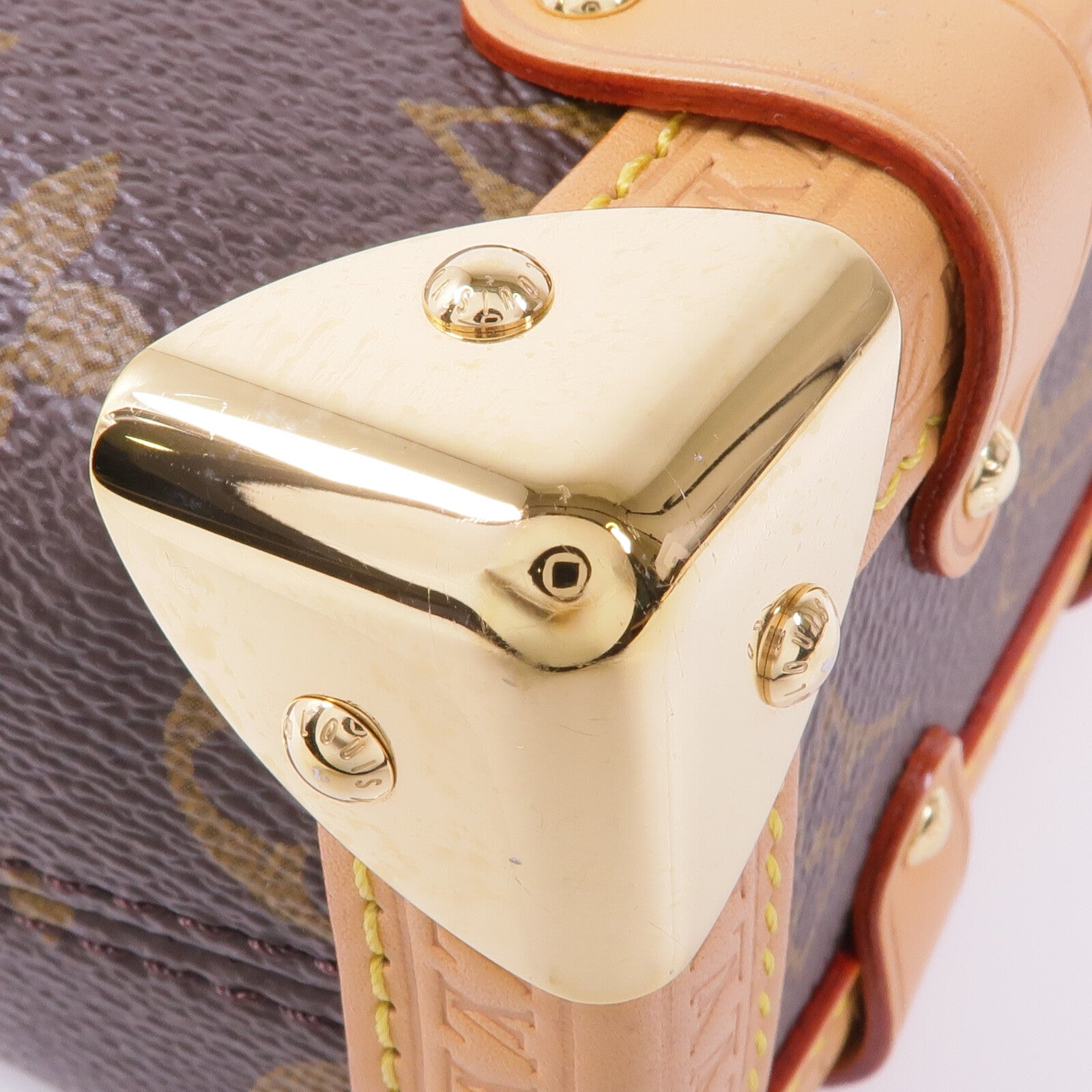 LOUIS VUITTON Monogram Side Trunk PM金扣手挽肩背兩用袋