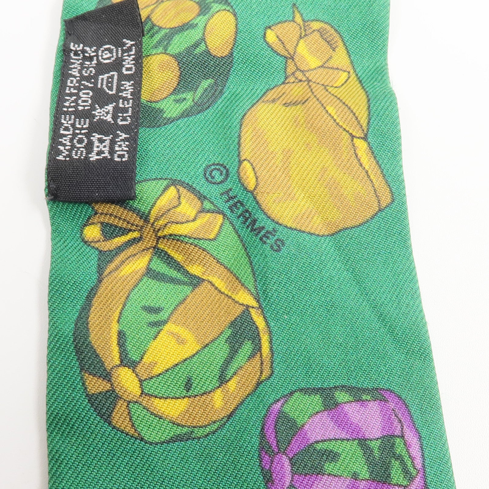 HERMES 絲質Twilly絲巾