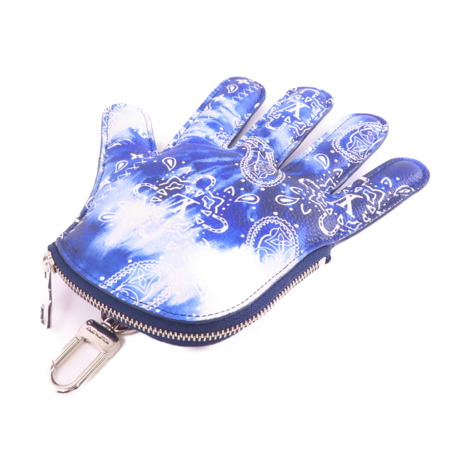 LOUIS VUITTON Monogram Bandana High 5 Band Coin Case銀扣零錢包