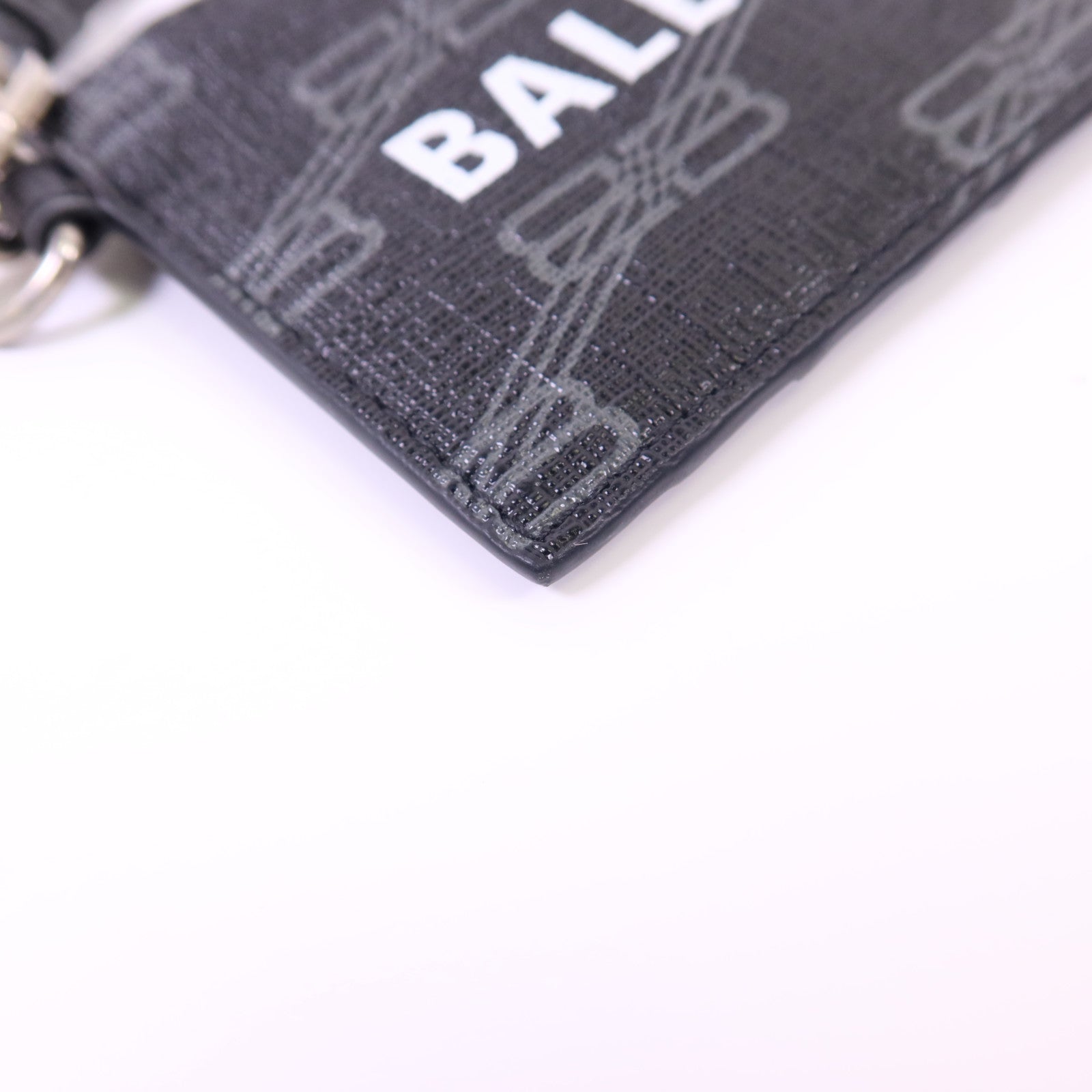 BALENCIAGA 塗層帆布Card Case銀扣卡片套