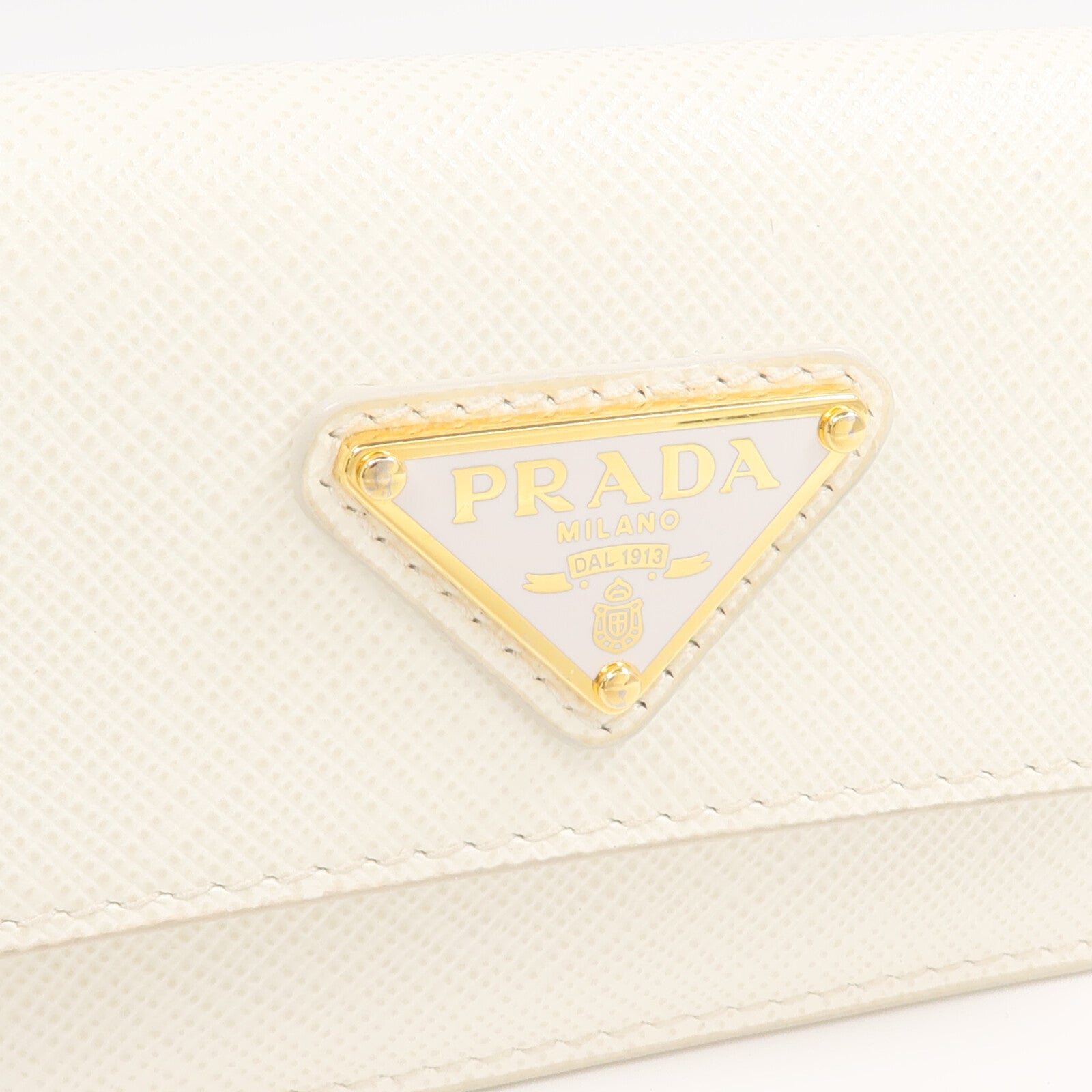 PRADA Saffiano皮革Card Case金扣卡片套