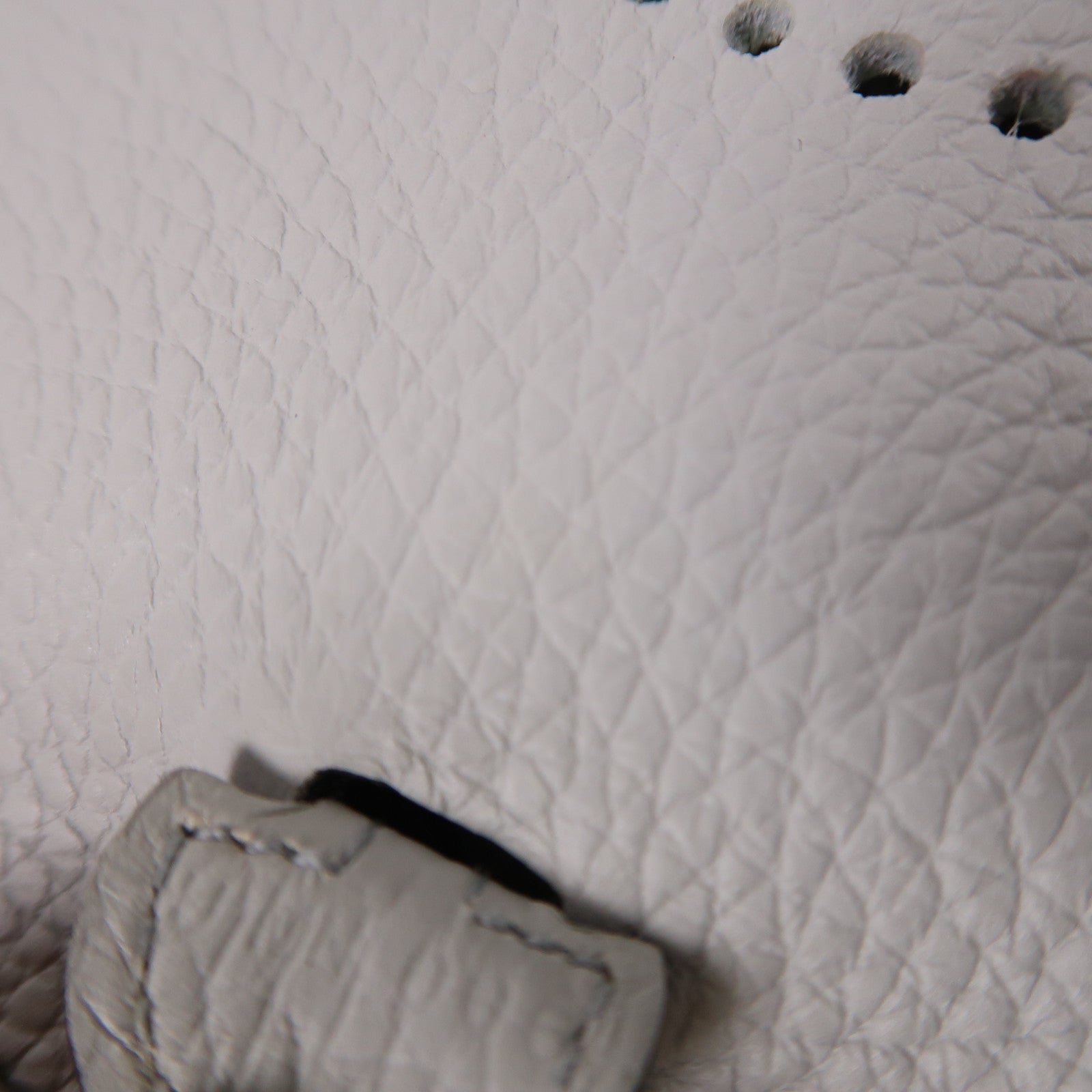 HERMES Clemence皮革Evelyne TPM銀扣肩背袋Bleu Pale