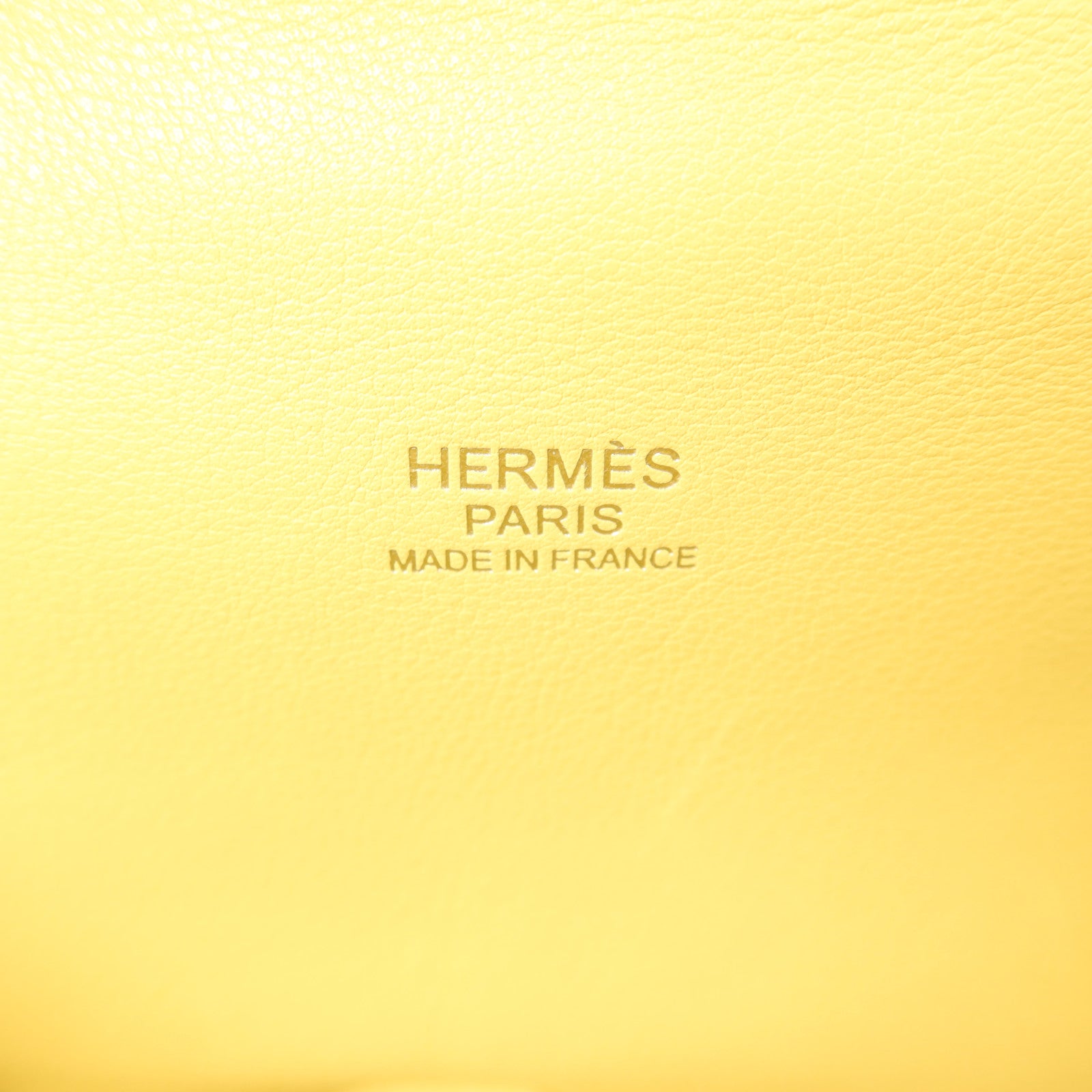 HERMES Swift皮革Tool Box 20銀扣手挽肩背兩用袋Jaune Poussin