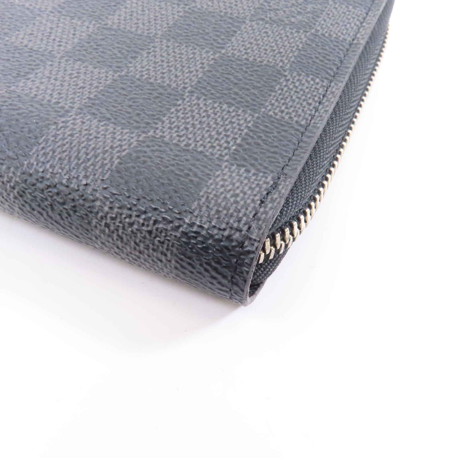LOUIS VUITTON Damier Graphite Zippy Long Wallet銀扣長錢包黑色