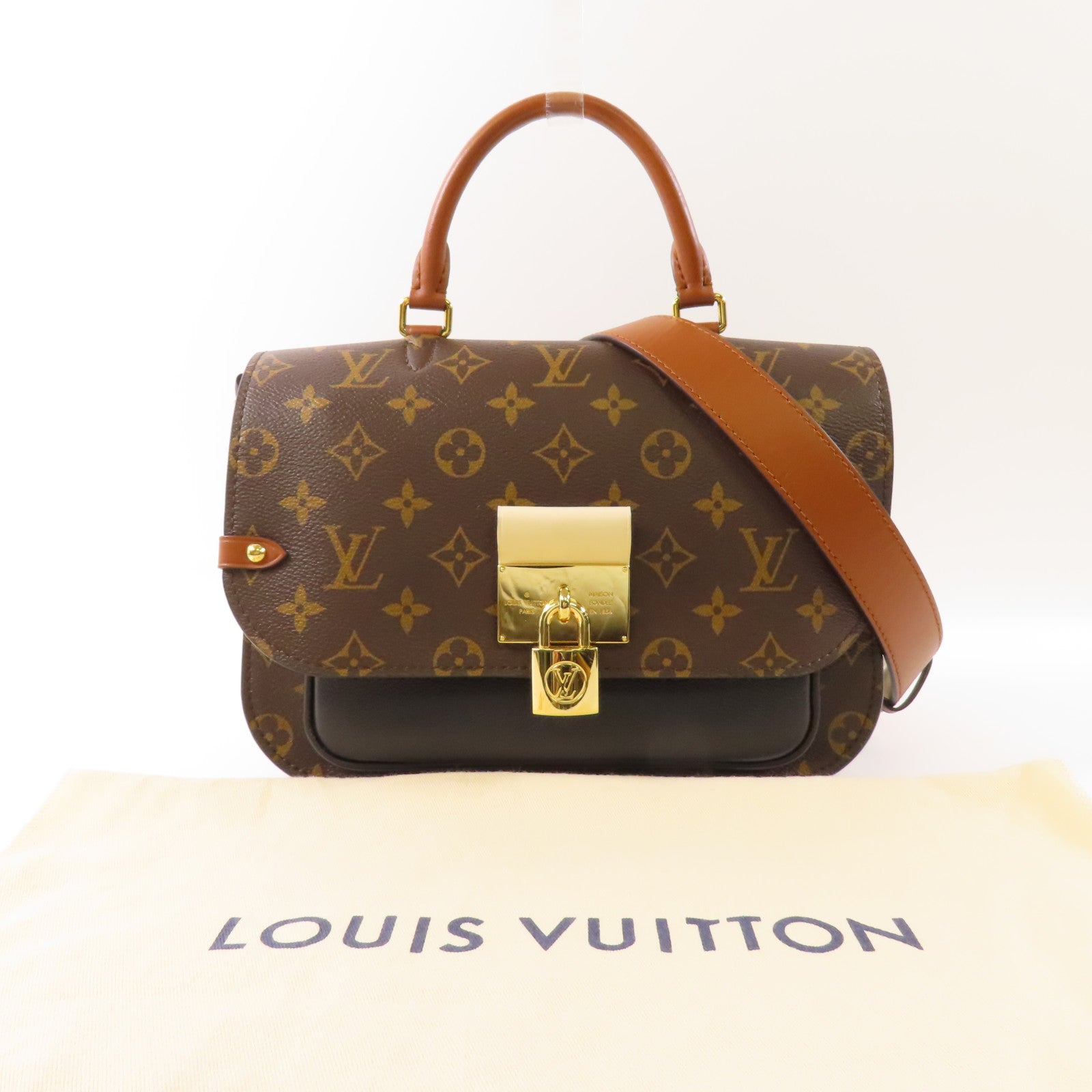 LOUIS VUITTON Monogram Vanguard金扣手挽肩背兩用袋