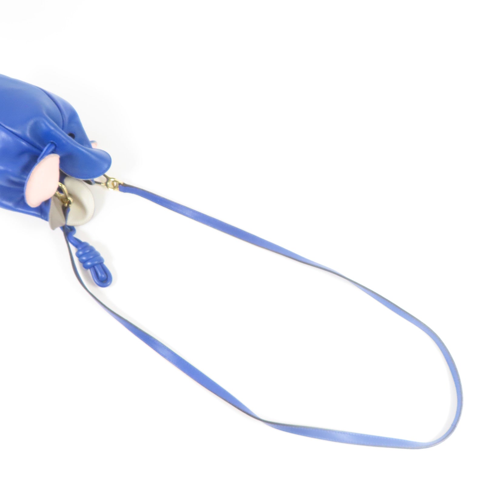 LOEWE 羊皮皮革Shoulder Bag金扣肩背袋