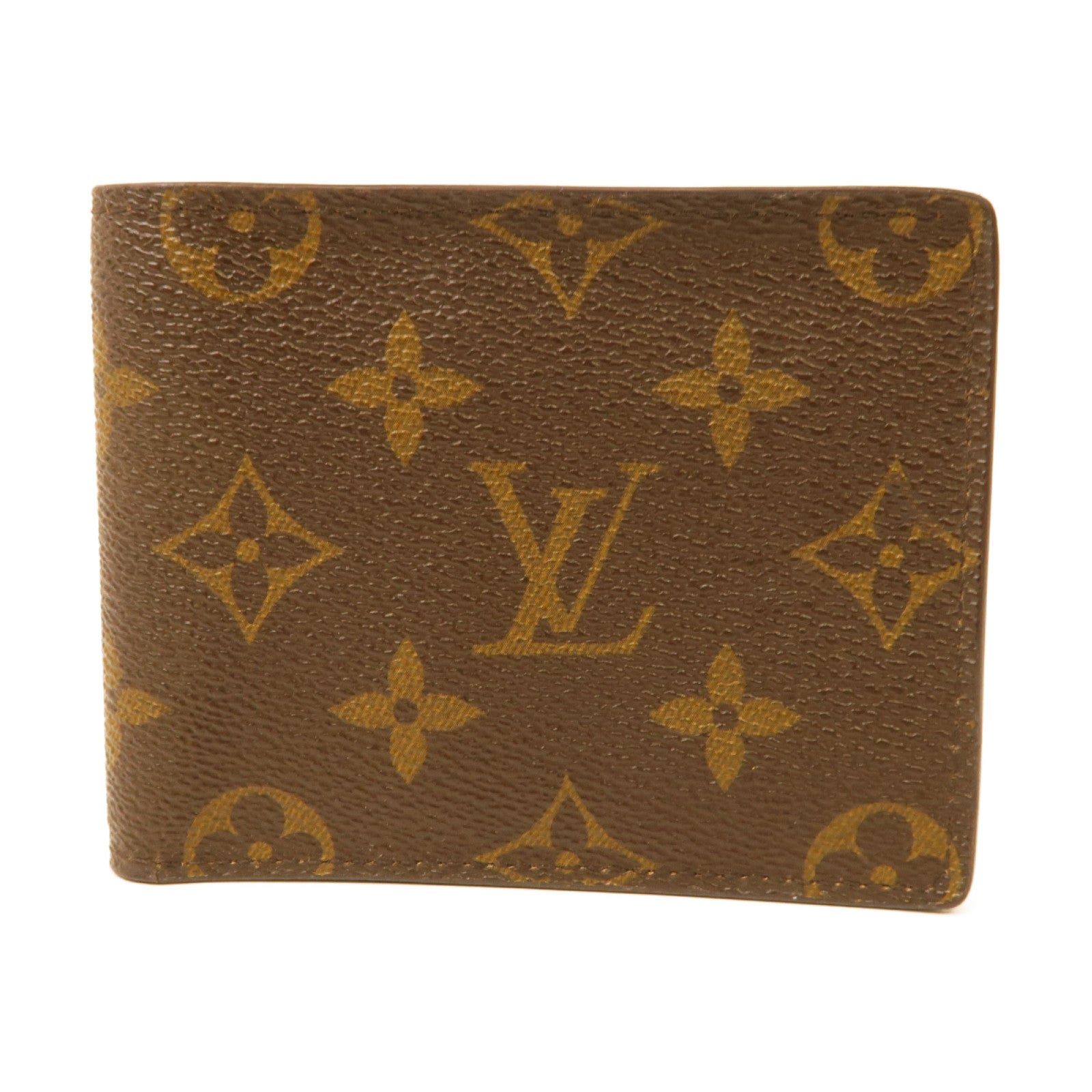 LOUIS VUITTON Monogram Porte Billet 9 Cartes Credit折疊錢包啡色