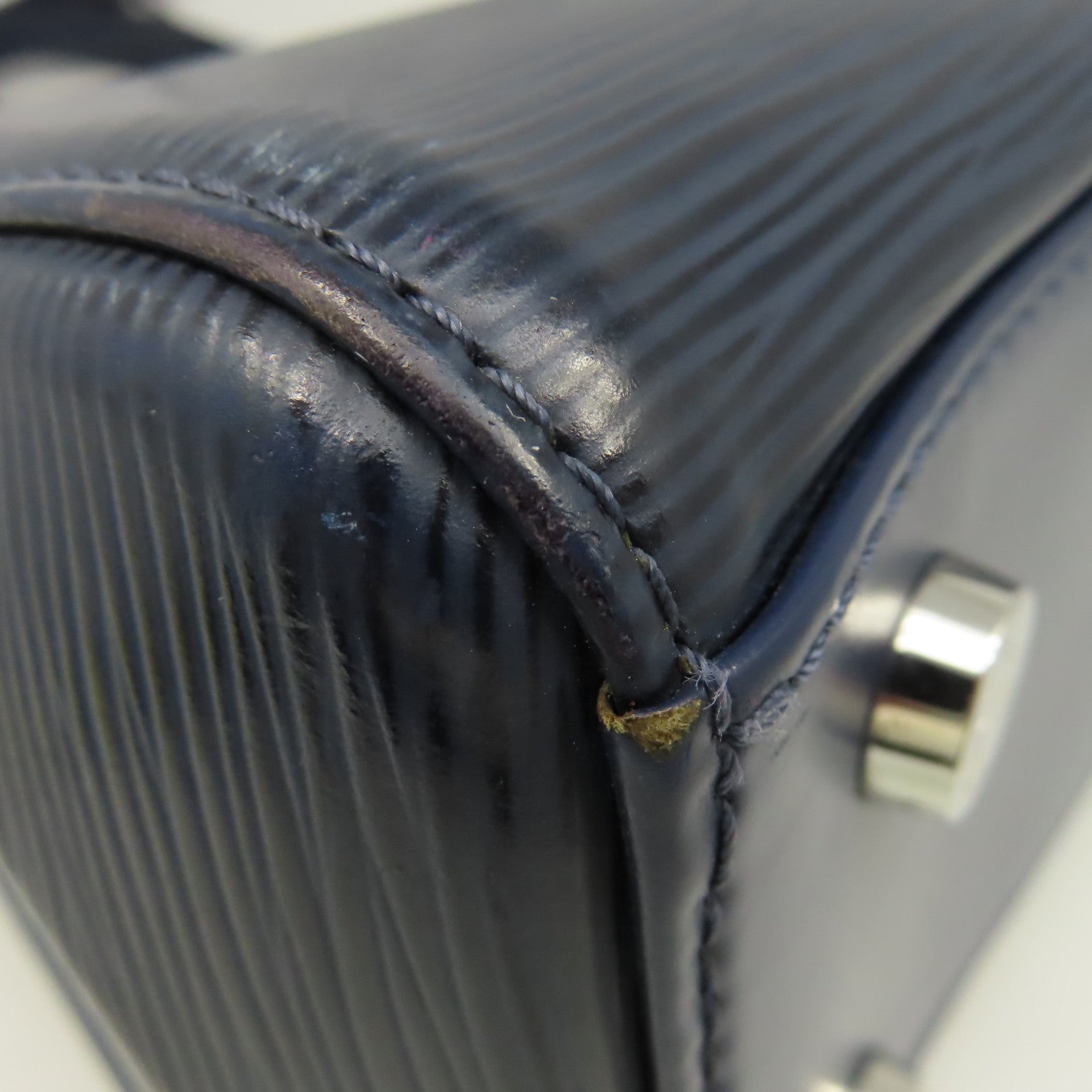 LOUIS VUITTON 【清倉大減價】Epi Brea MM 2Way Shoulder Bfa銀扣手挽肩背兩用袋寶藍色