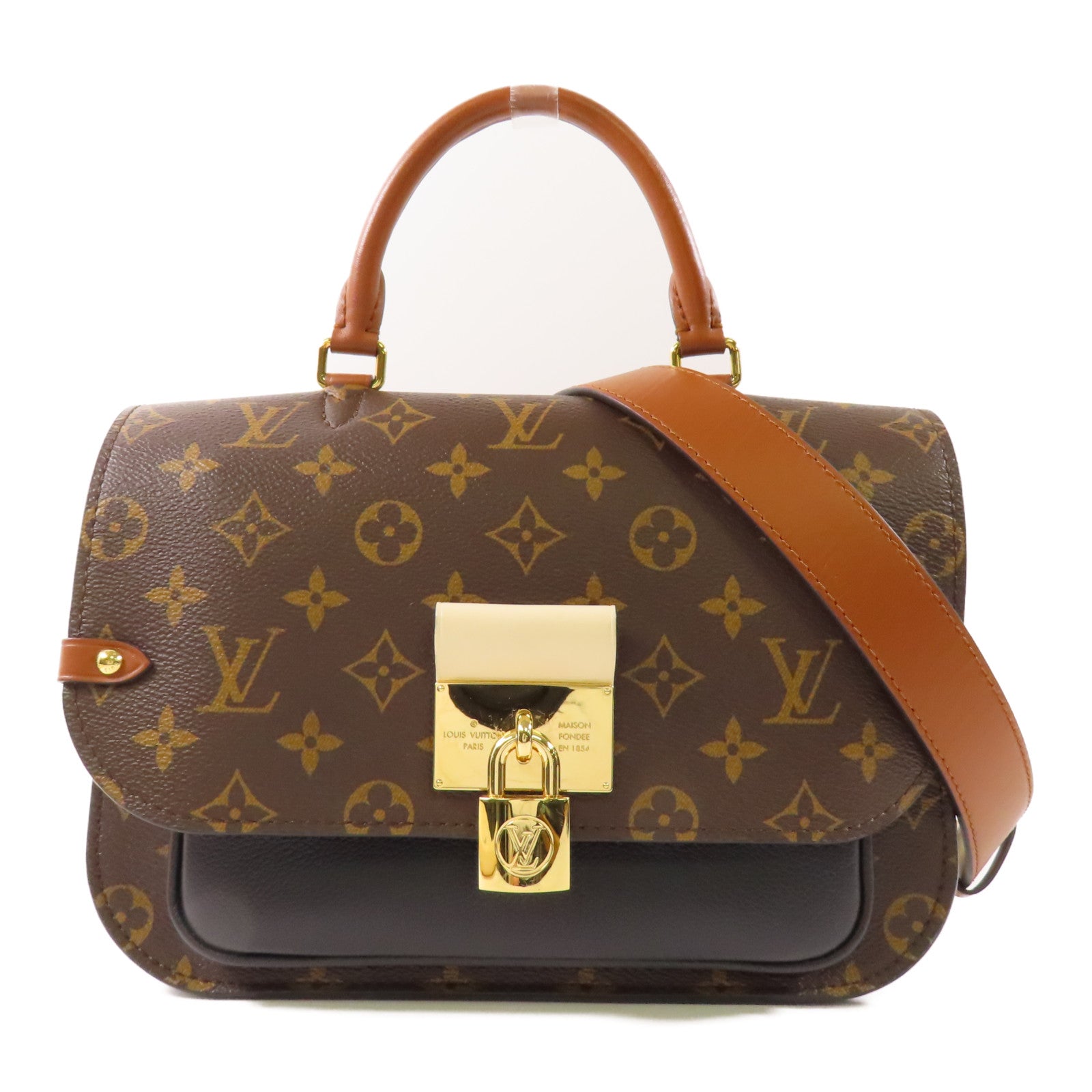 LOUIS VUITTON Monogram Vanguard金扣手挽肩背兩用袋