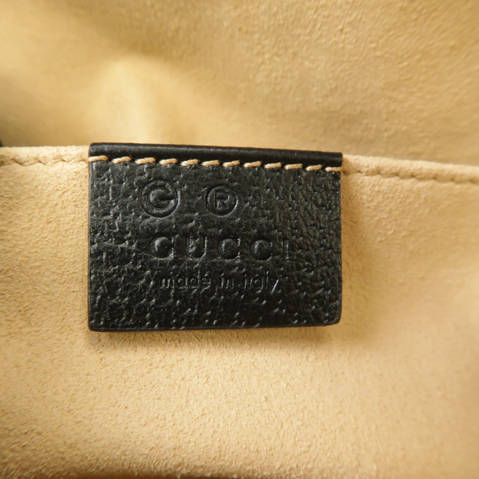 GUCCI 牛皮皮革Shoulder Bag金扣肩背袋黑色