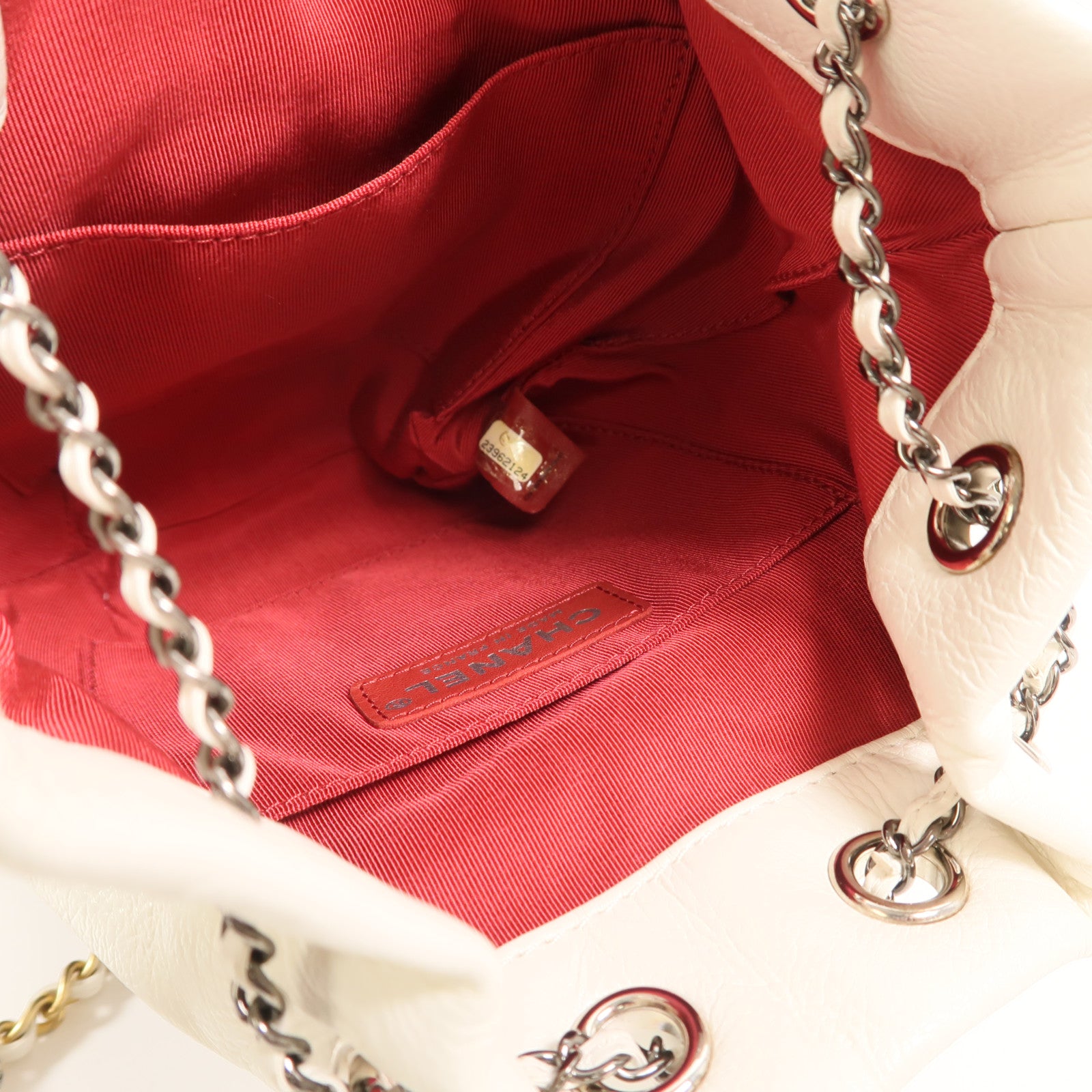 CHANEL 牛皮皮革Gabrielle Bucket鏈帶肩背袋