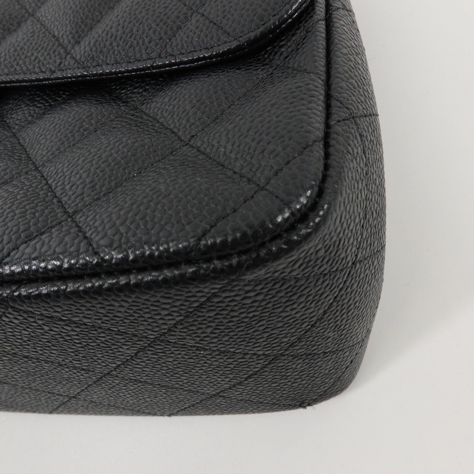 CHANEL 牛皮皮革Large Classic鏈帶肩背袋