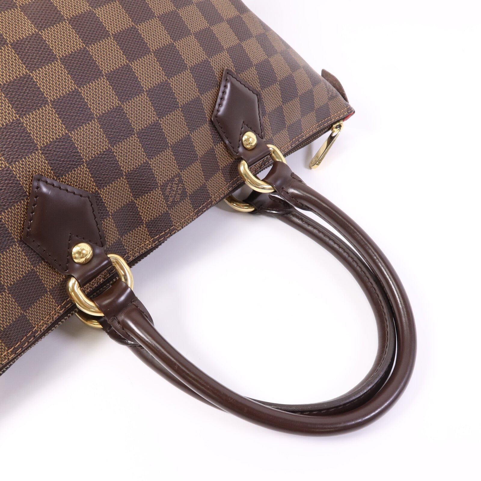 LOUIS VUITTON Damier Saleya PM金扣肩背袋