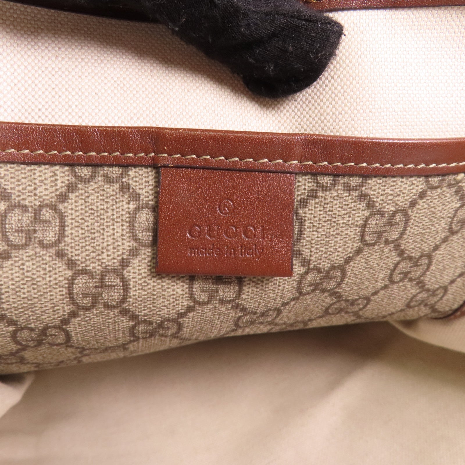GUCCI GG Tote Bag 211135 Coated Canvas Brown