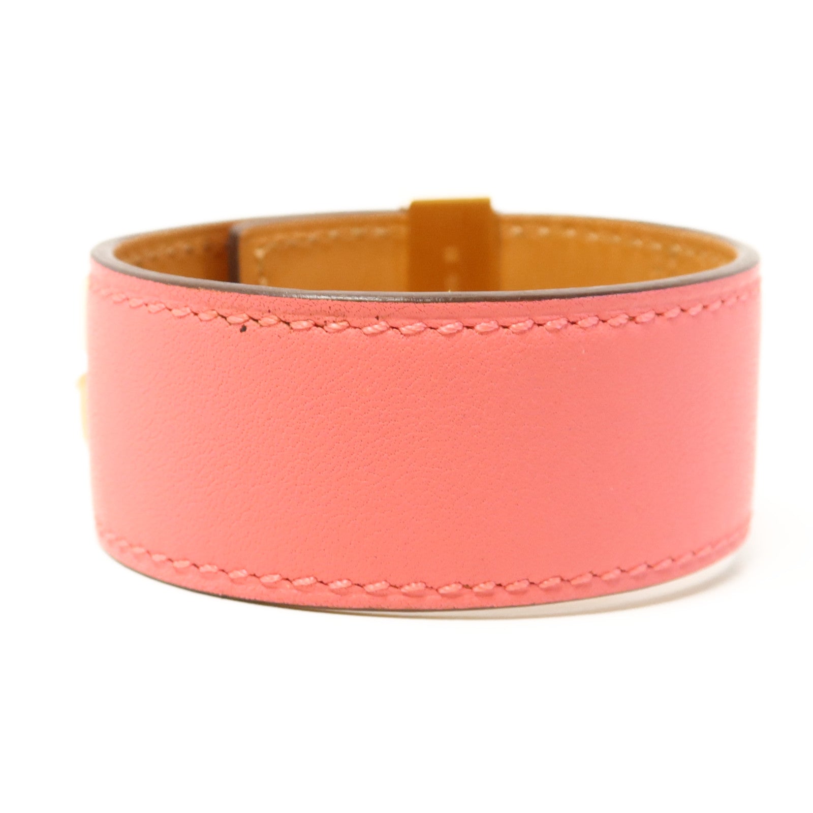 HERMES Swift皮革Collier De Chien金扣手鐲