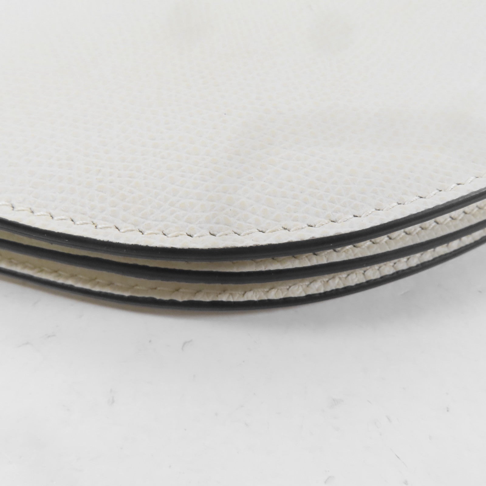Dior 牛皮皮革Saddle Trio Crossbody Pouch金扣肩背袋白色