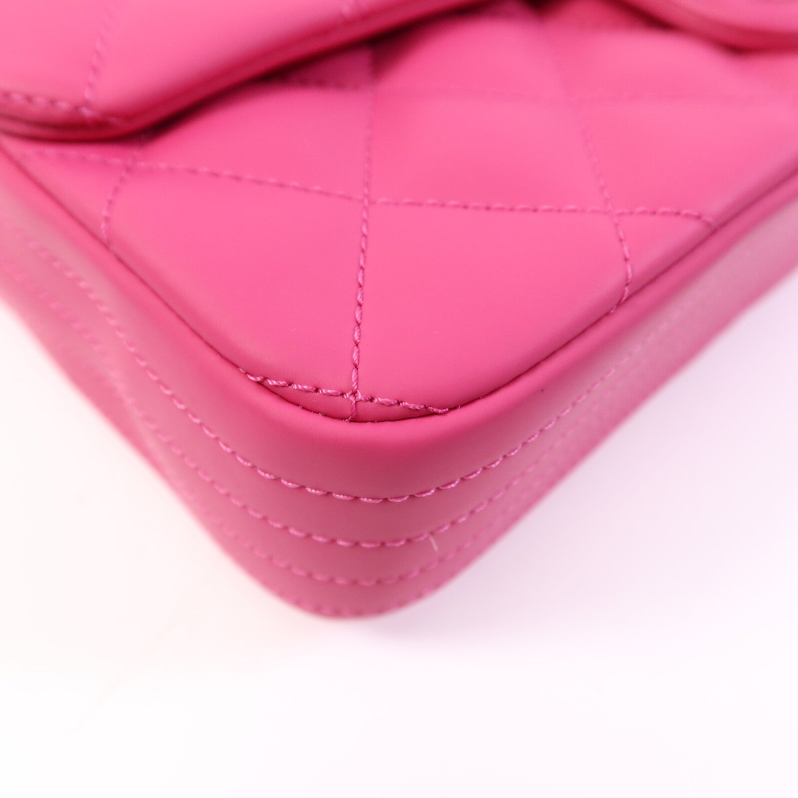 CHANEL 塑料/牛皮皮革Chain Shoulder Bag銀扣鏈帶肩背袋