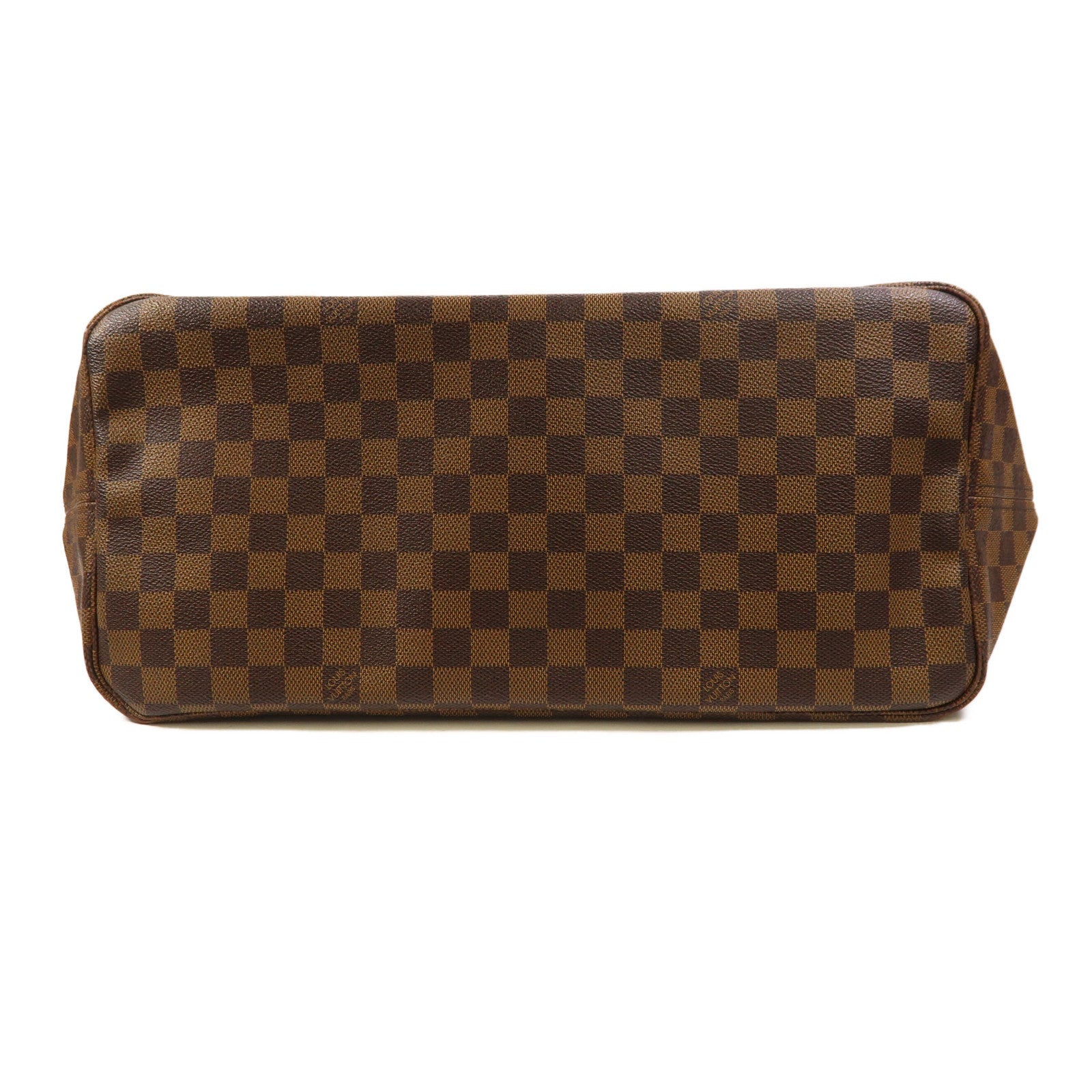 LOUIS VUITTON Damier Neverfull GM金扣肩背袋棕色
