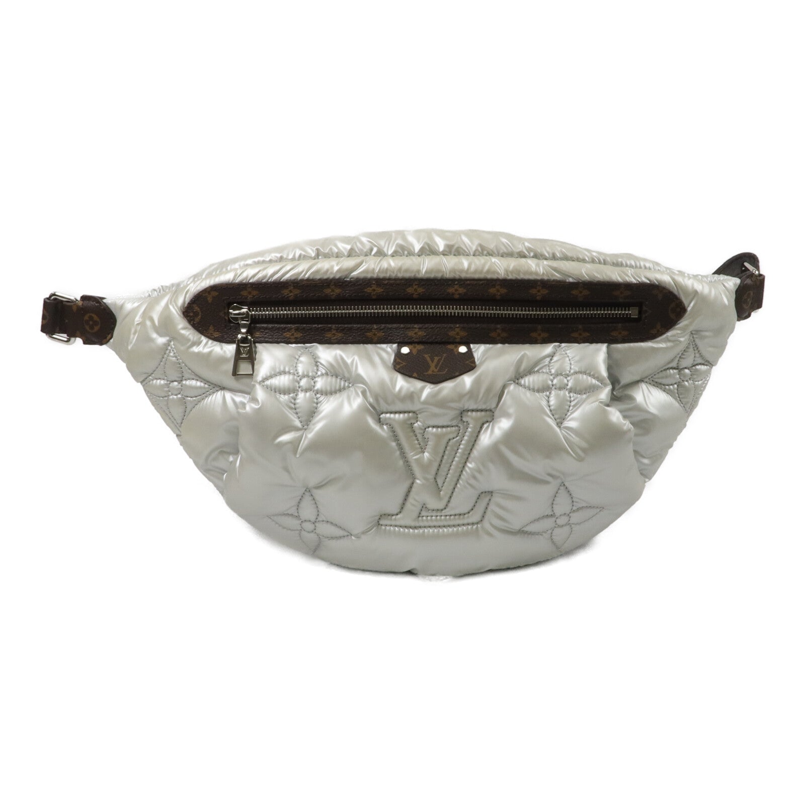 LOUIS VUITTON Monogram Silver Pillow Maxi Bum腰包