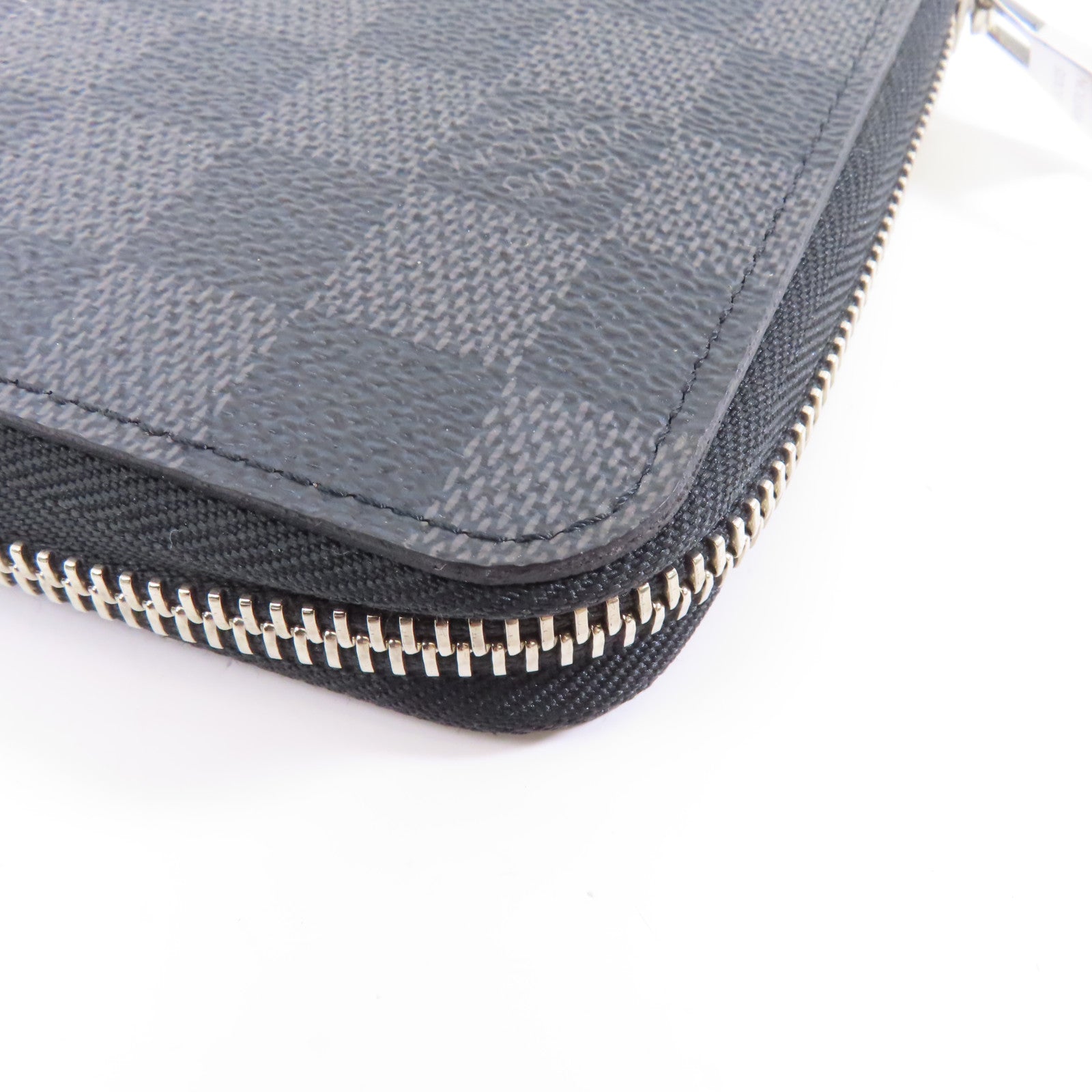 LOUIS VUITTON Damier Graphite Zippy Long Wallet銀扣長錢包黑色