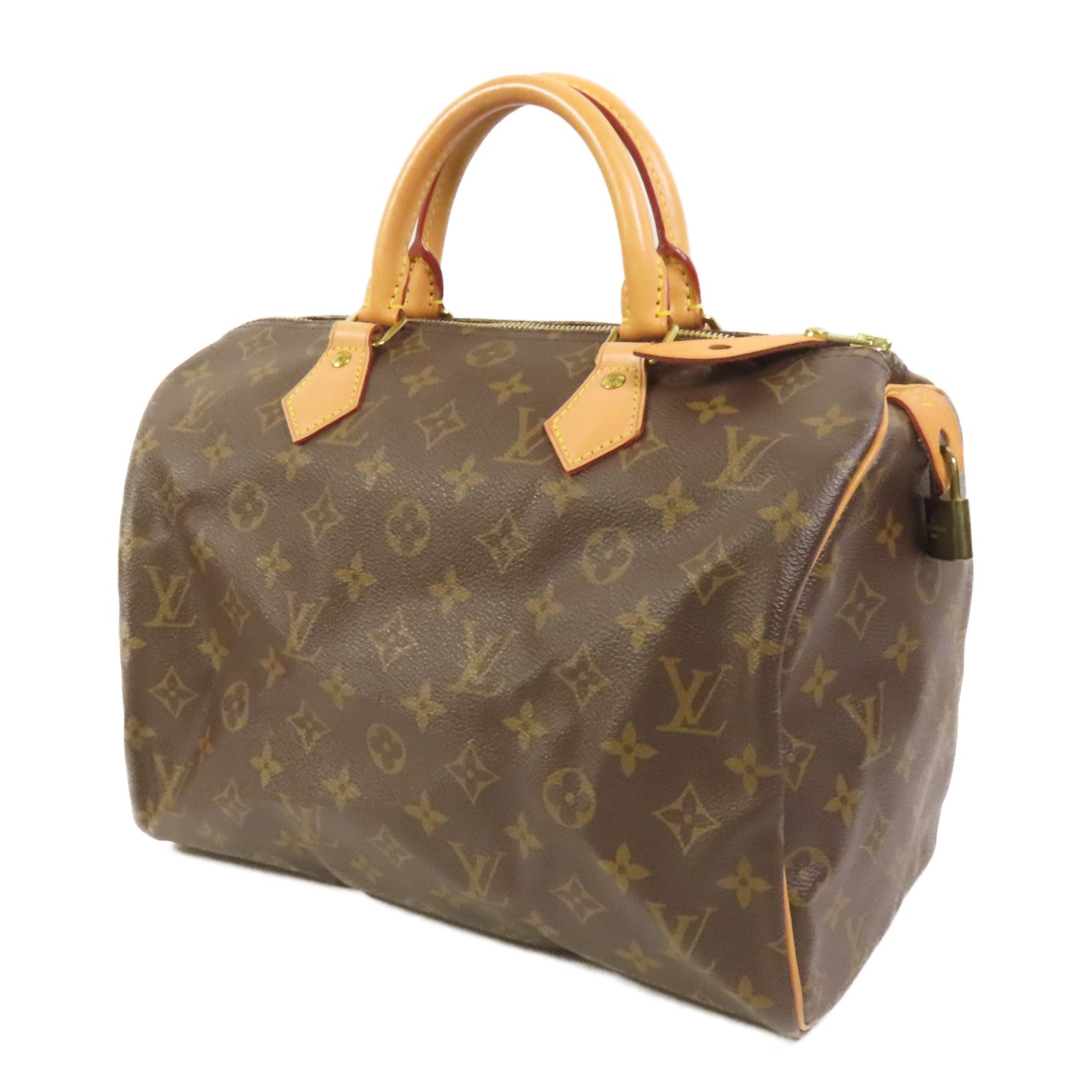 LOUIS VUITTON Monogram Speedy 25金扣手挽袋