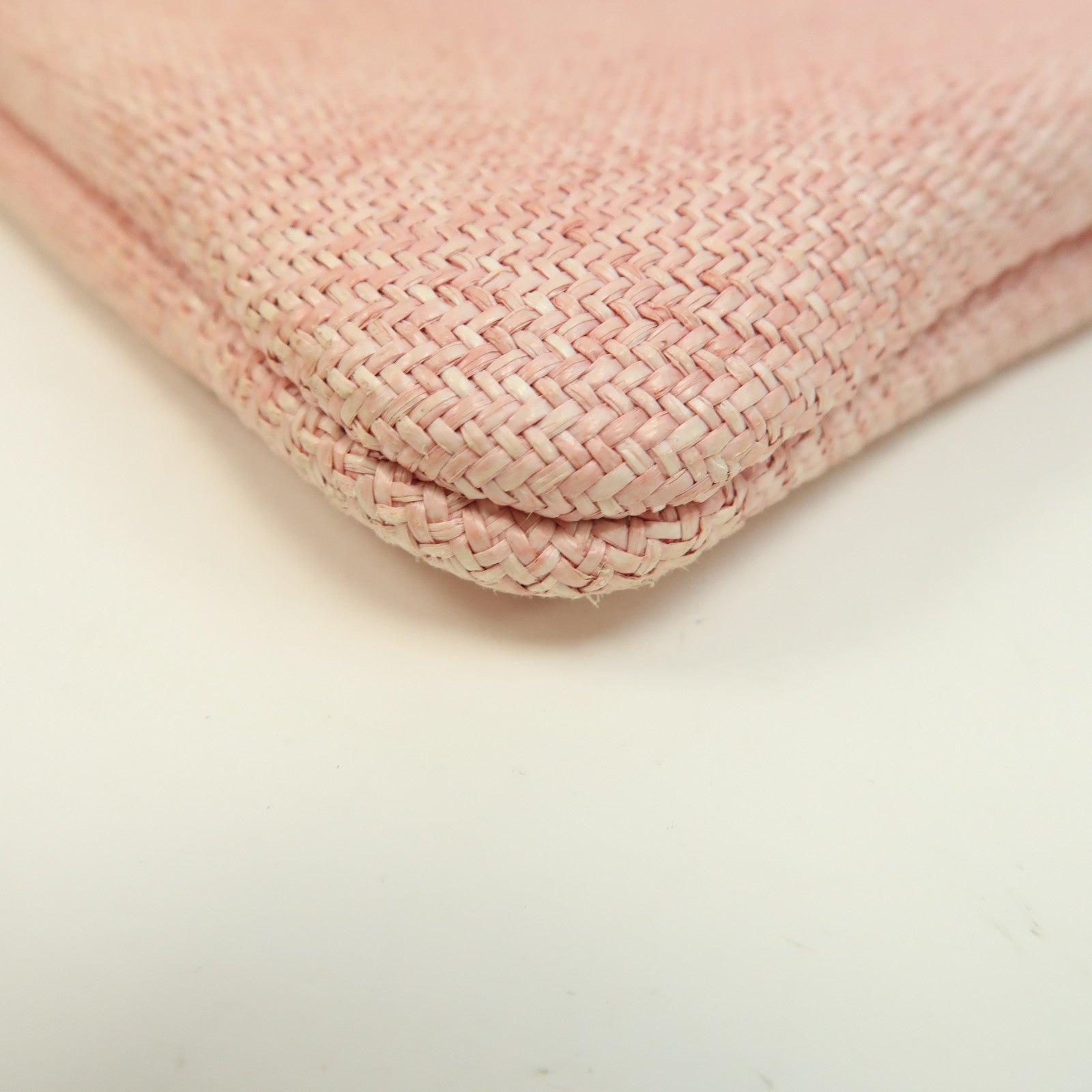 CHANEL 【激減優惠】帆布Clutch Bag銀扣手拿包粉紅色