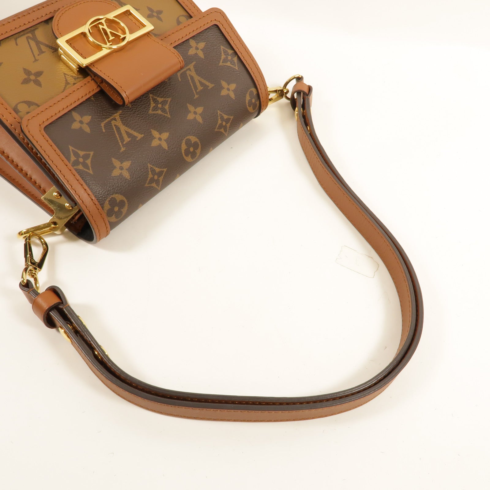 LOUIS VUITTON Monogram Reverse Mini Dauphine肩背袋