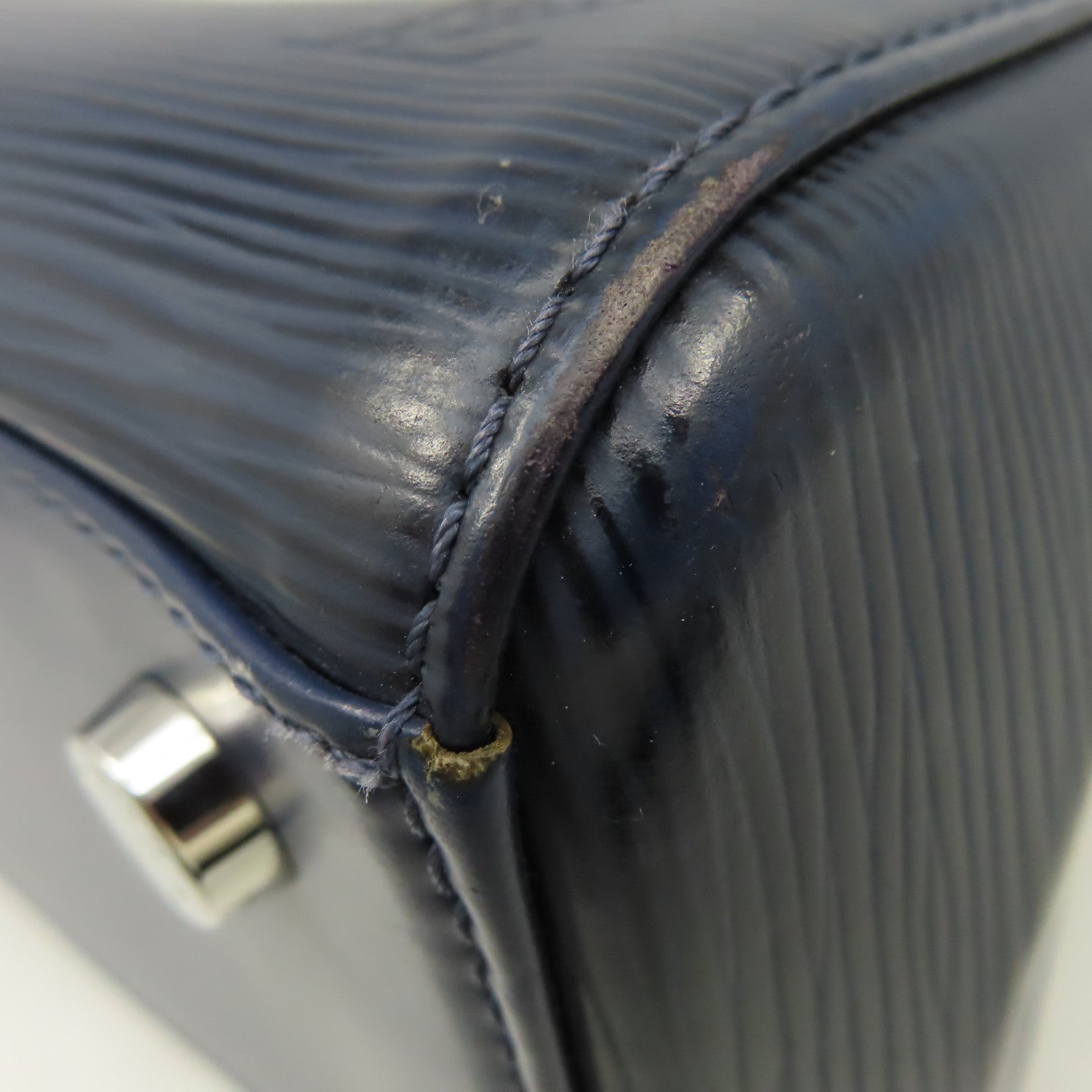 LOUIS VUITTON 【清倉大減價】Epi Brea MM 2Way Shoulder Bfa銀扣手挽肩背兩用袋寶藍色