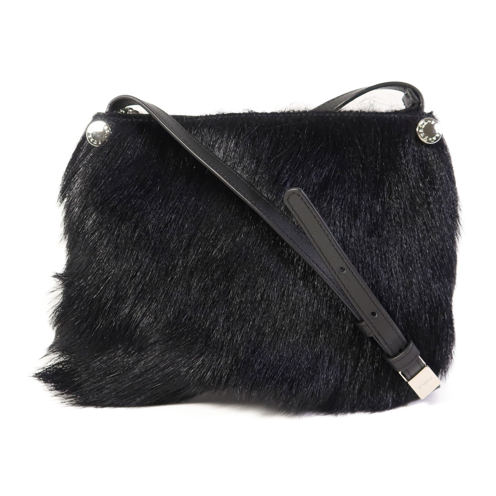 Furla 馬毛Shoulder Bag銀扣肩背袋