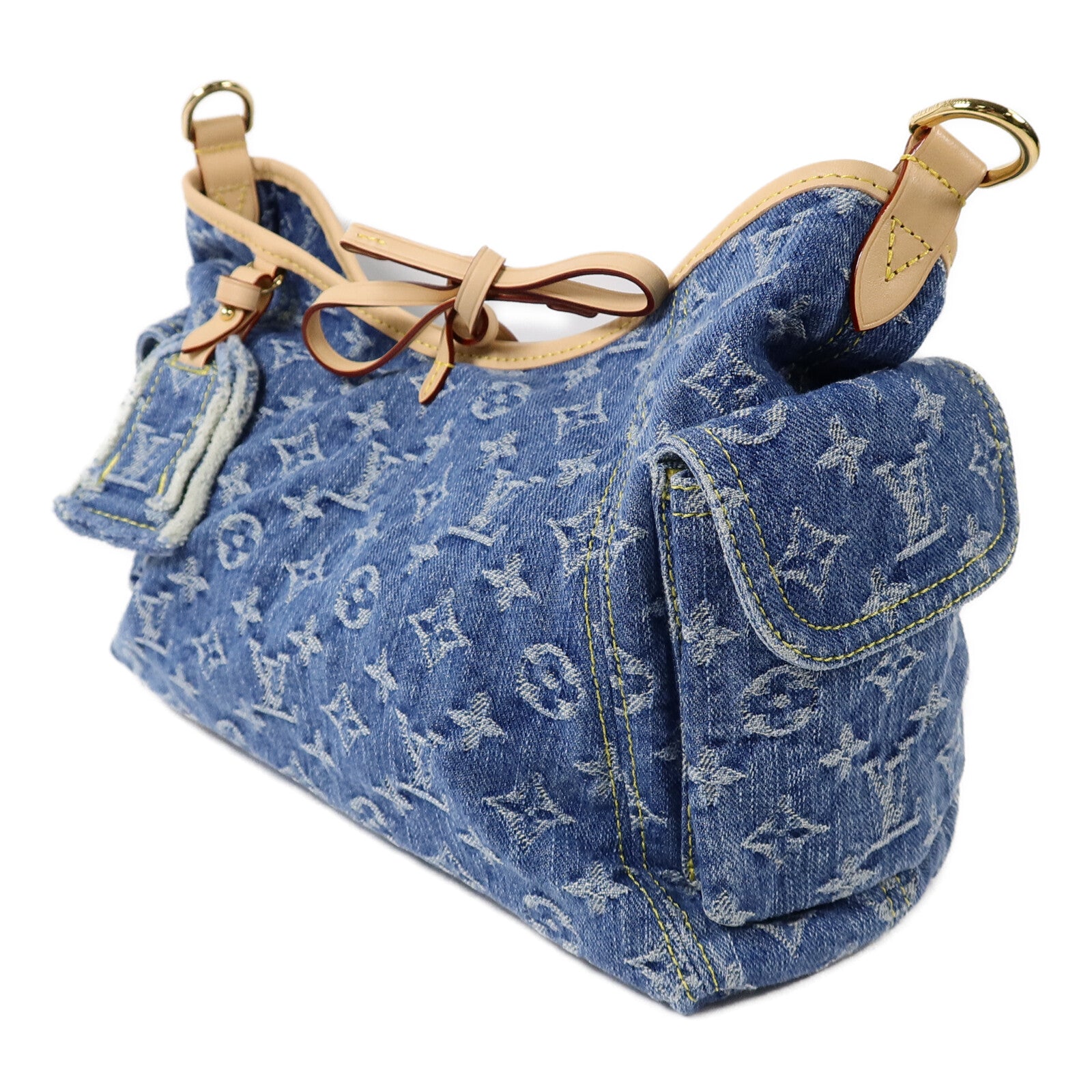 LOUIS VUITTON Monogram Denim Carryall Cargo PM肩背袋