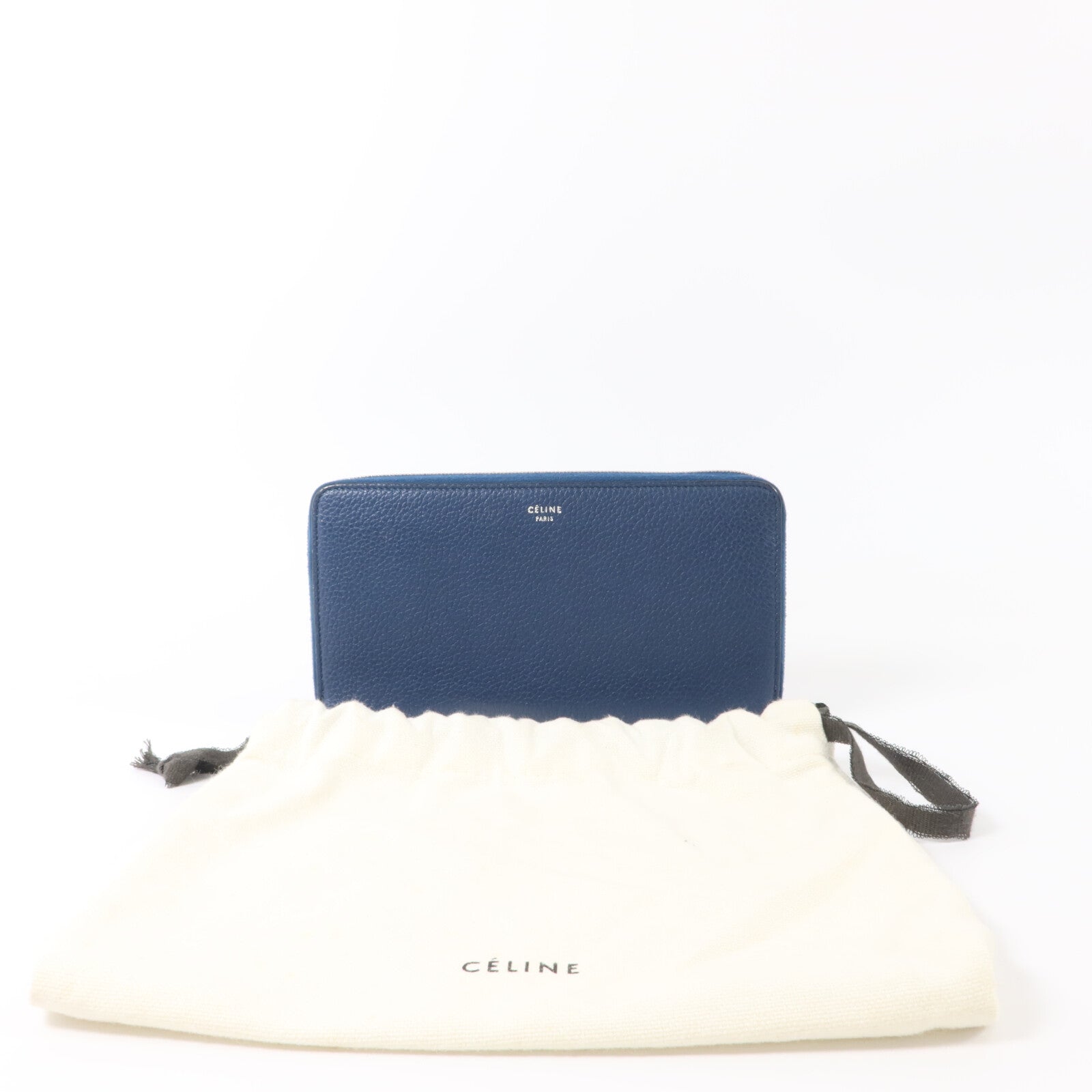 CELINE 牛皮皮革Zipper Long Wallet長錢包