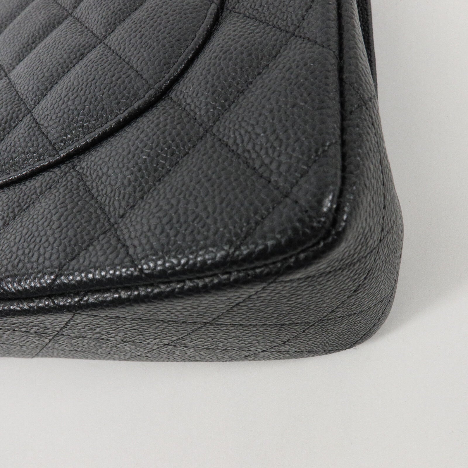 CHANEL 牛皮皮革Large Classic鏈帶肩背袋