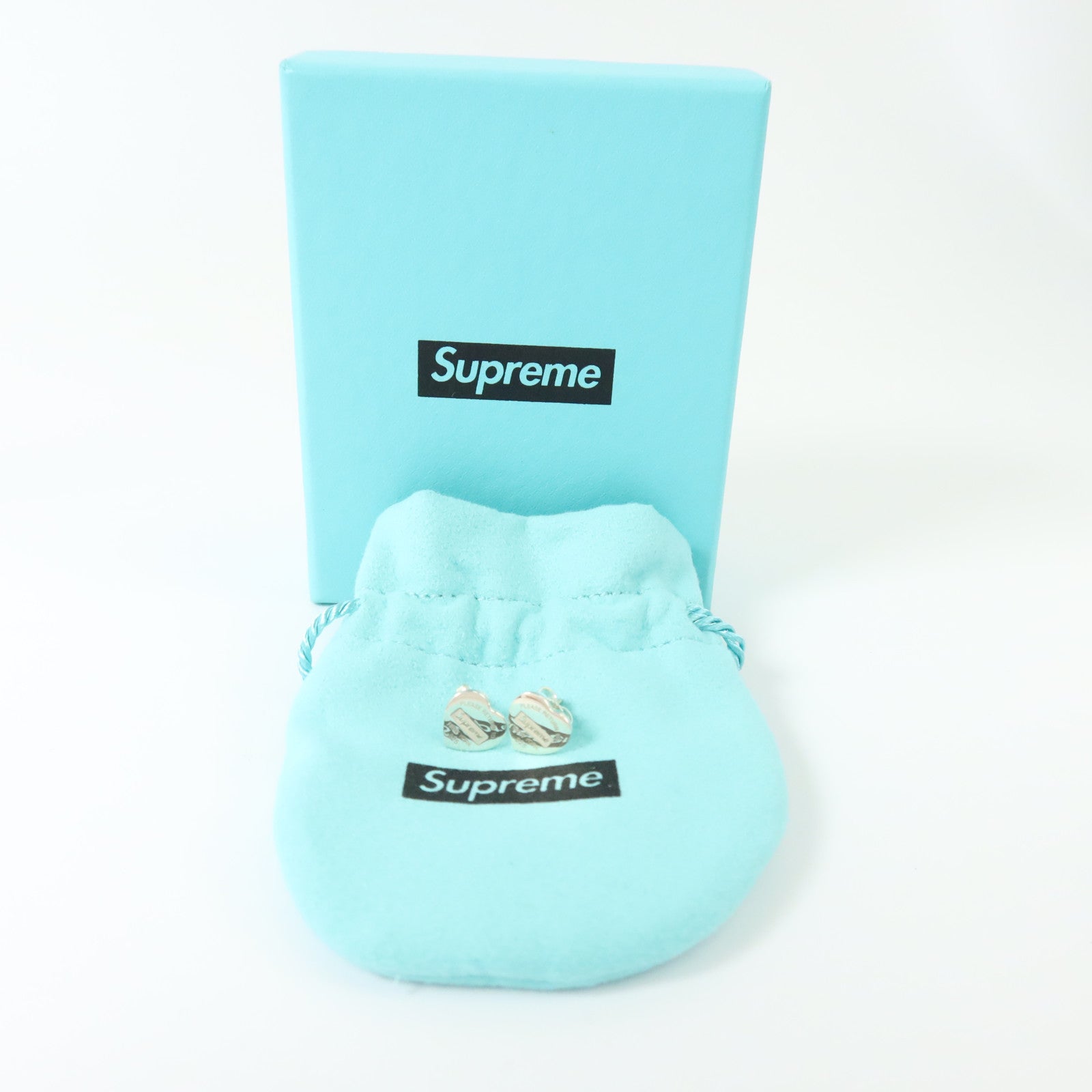 TIFFANY＆CO 925純銀Tiffany x Supreme Earrings耳環