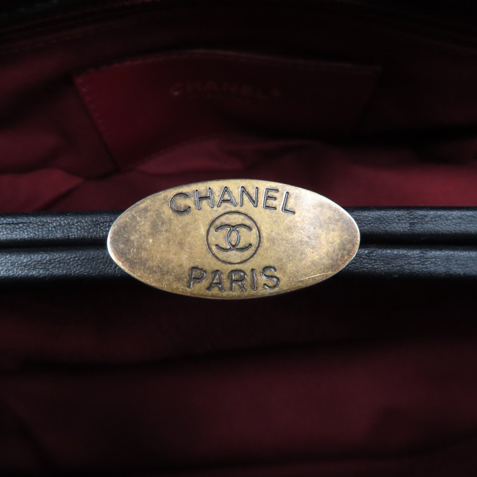 CHANEL 【激減優惠】菱格牛皮皮革Chain Shoulder Bag金扣鏈帶肩背袋黑色
